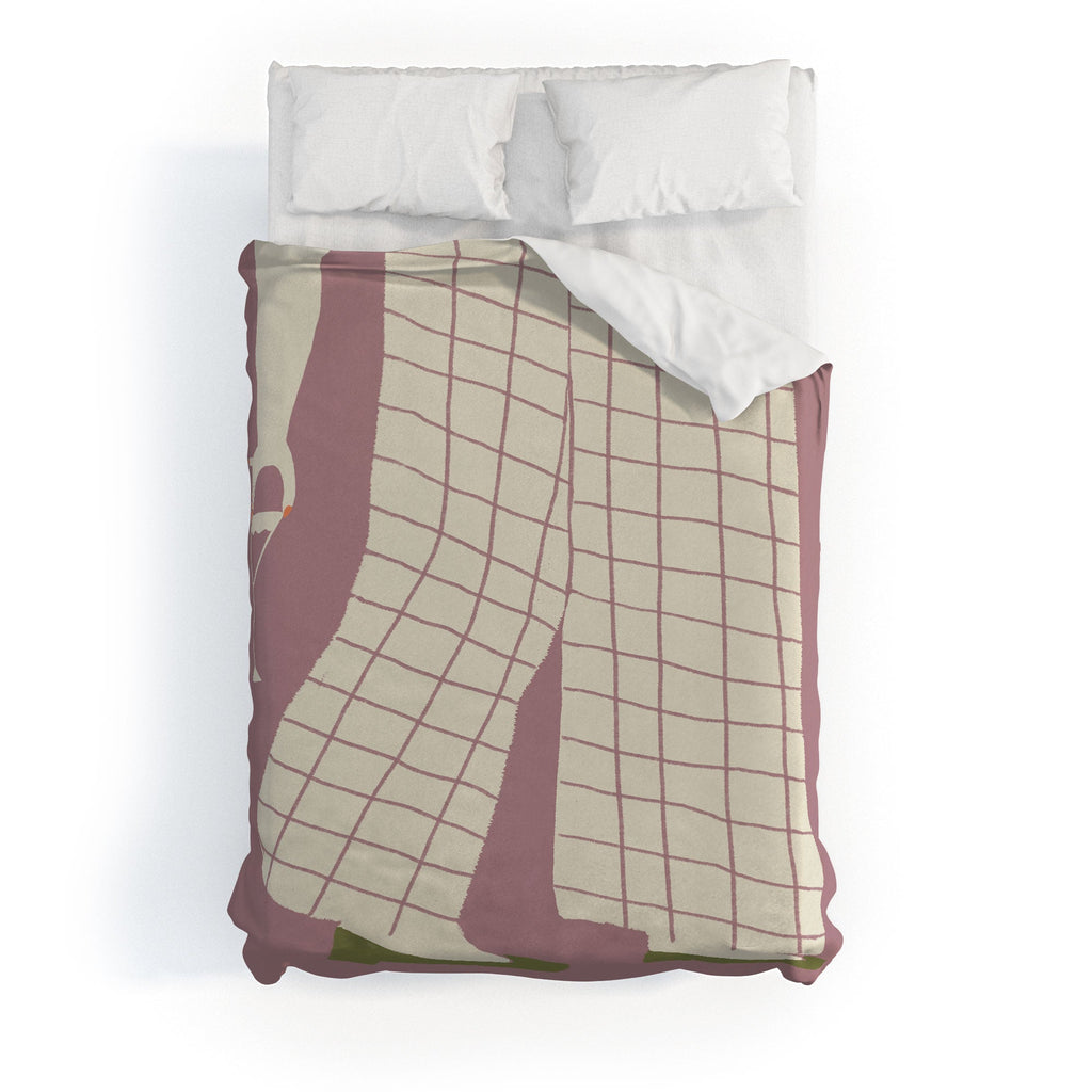 DENY Designs Pinkies Up Whimsy Duvet Cover