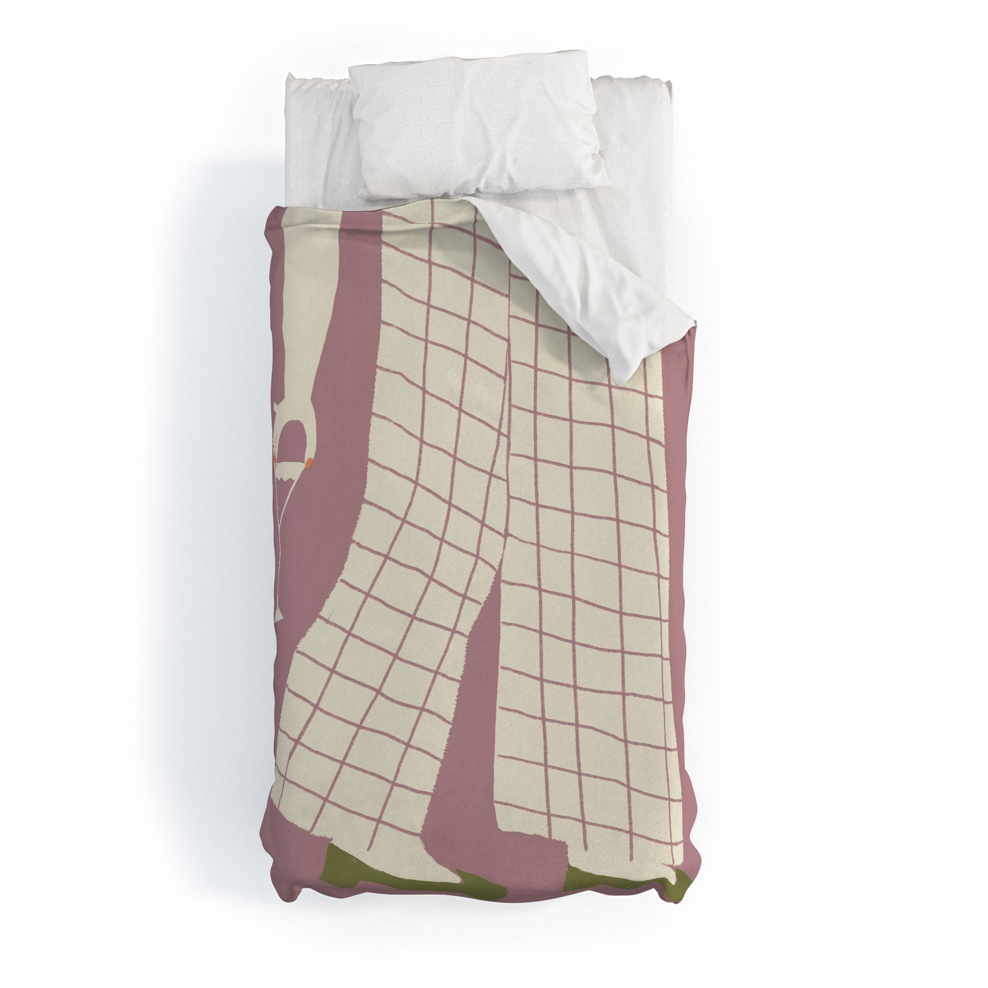 DENY Designs Pinkies Up Whimsy Duvet Cover
