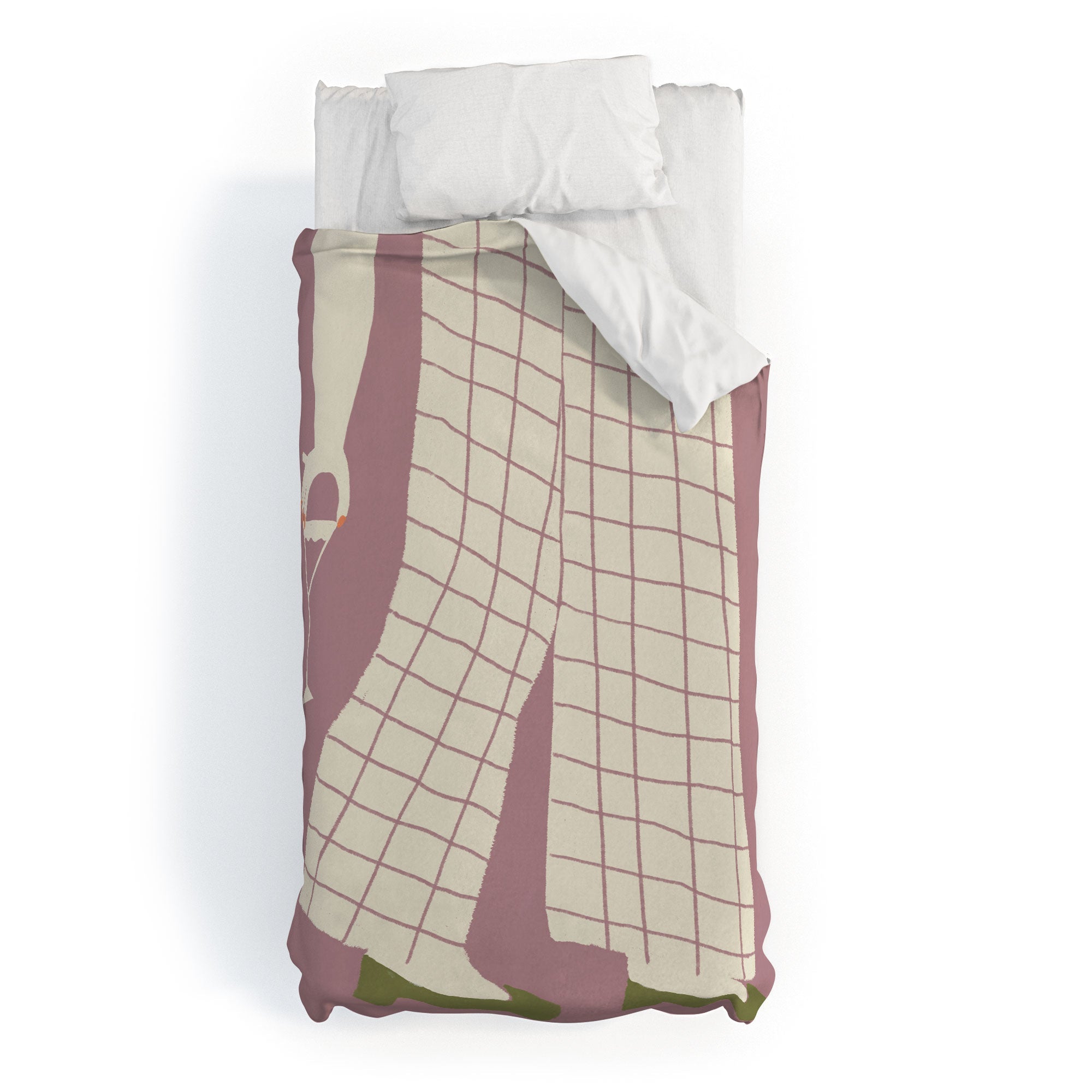 DENY Designs Pinkies Up Whimsy Duvet Cover