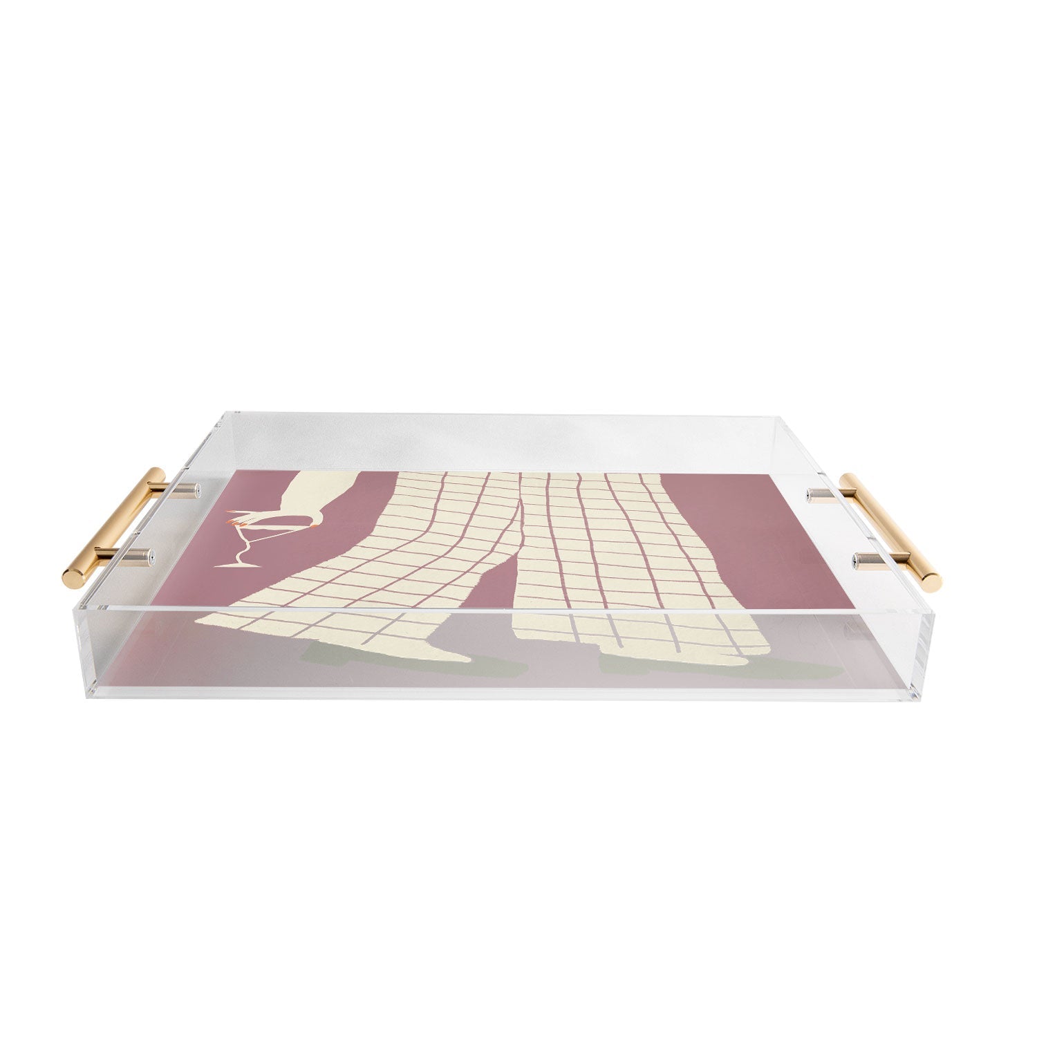 DENY Designs Pinkies Up Whimsy Acrylic Tray
