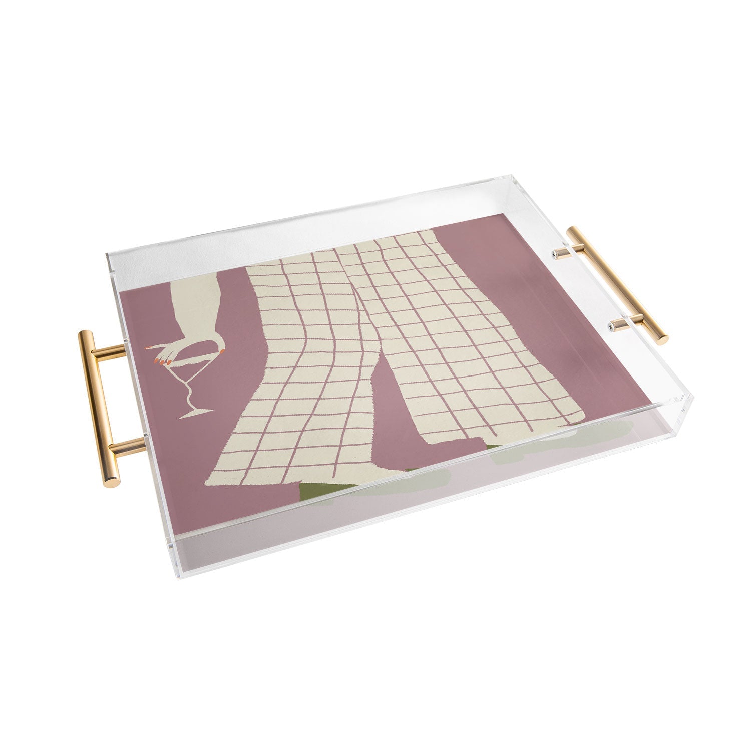 DENY Designs Pinkies Up Whimsy Acrylic Tray