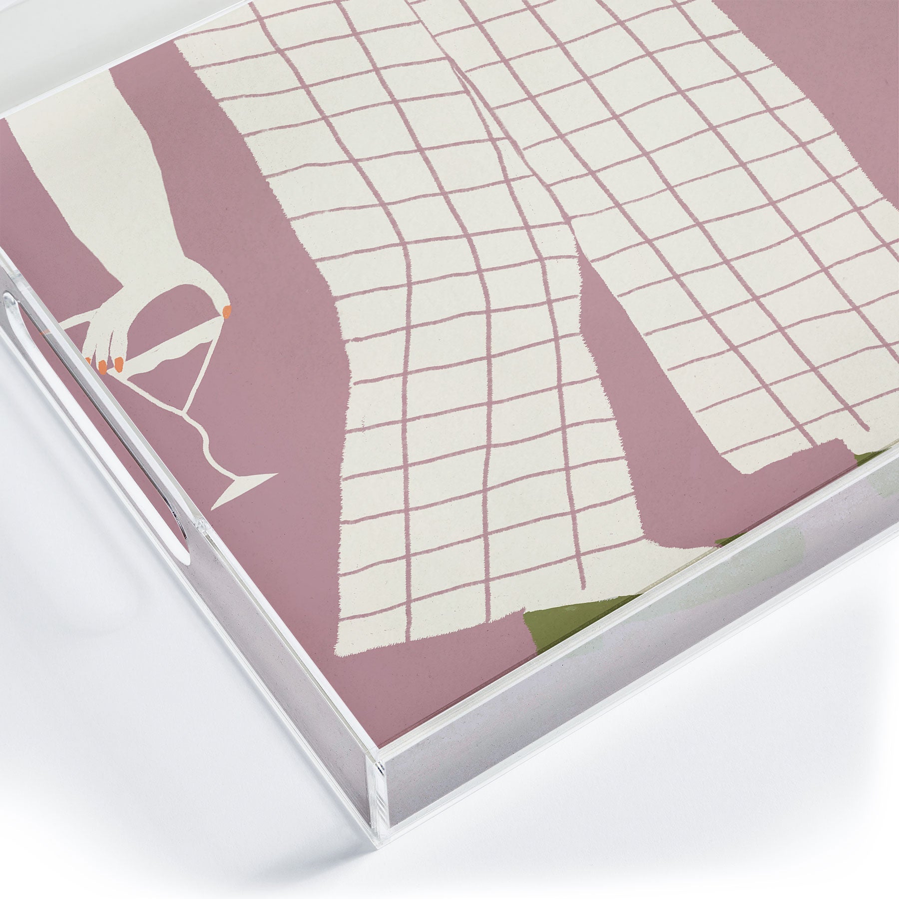DENY Designs Pinkies Up Whimsy Acrylic Tray
