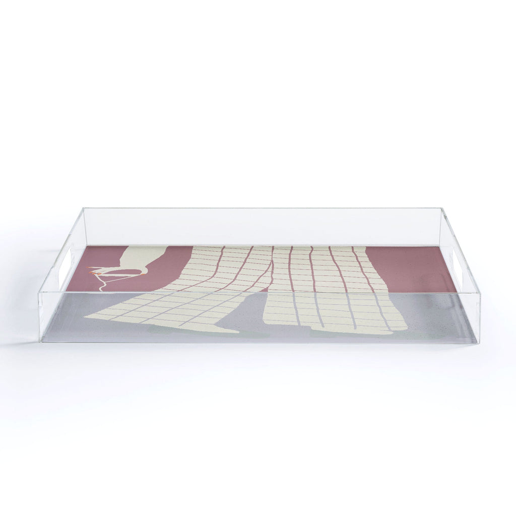 DENY Designs Pinkies Up Whimsy Acrylic Tray