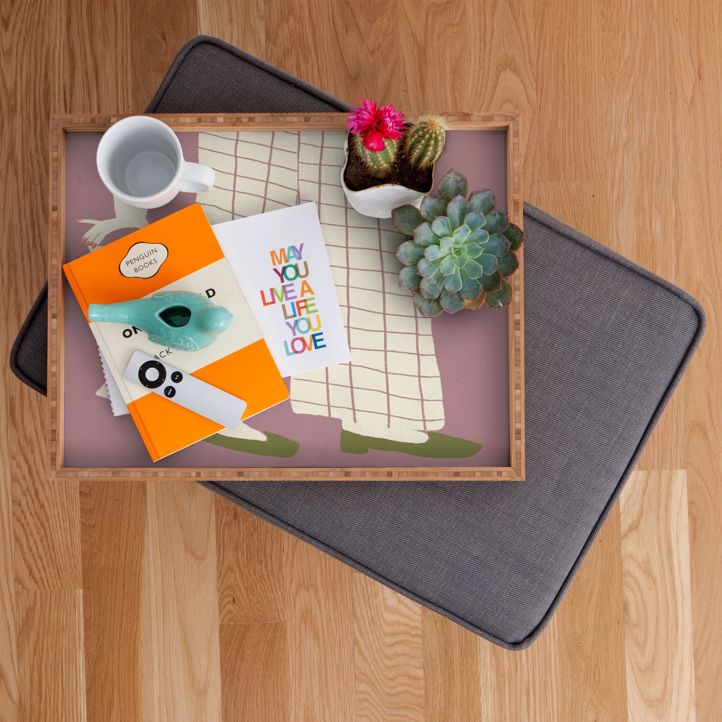 DENY Designs Pinkies Up Whimsy Rectangular Tray