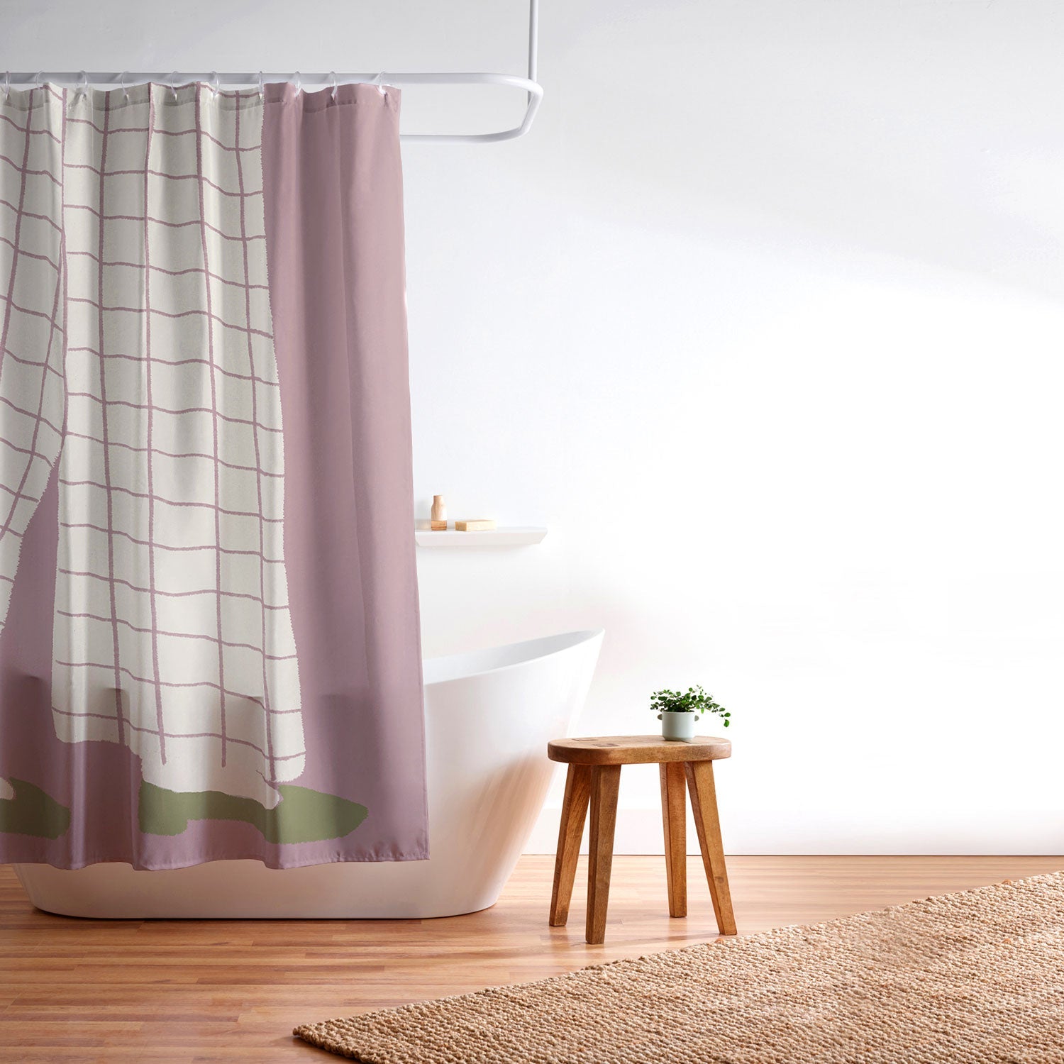 DENY Designs Pinkies Up Whimsy Shower Curtain