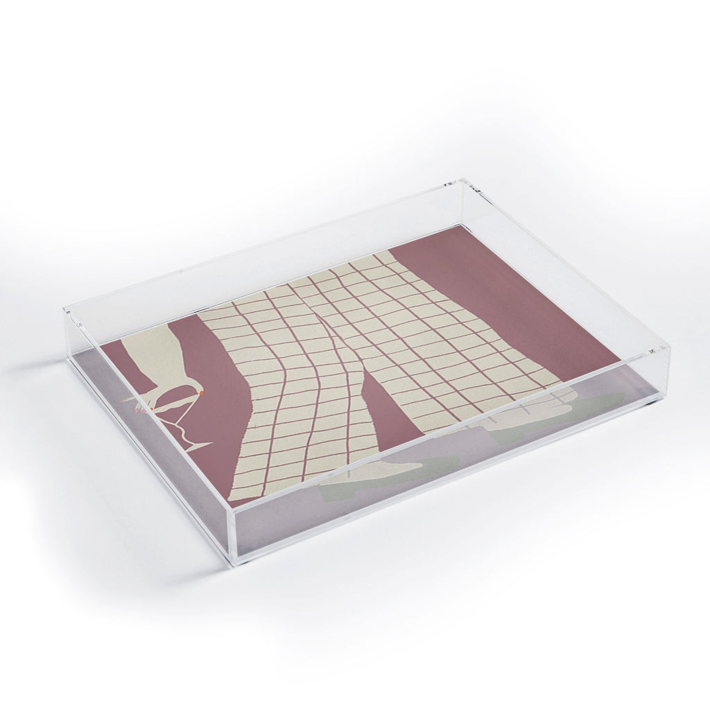 DENY Designs Pinkies Up Whimsy Acrylic Tray