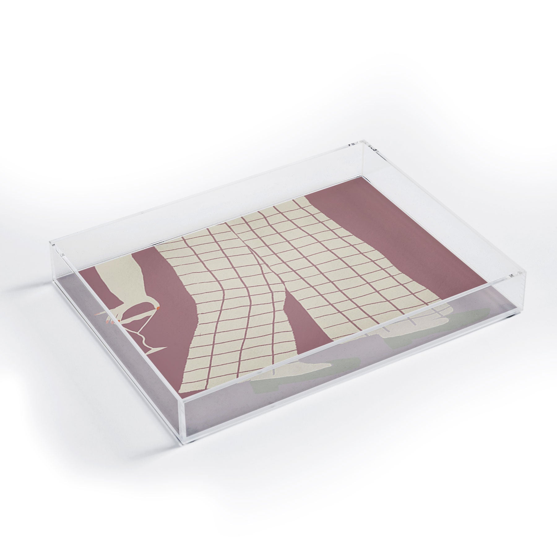 DENY Designs Pinkies Up Whimsy Acrylic Tray