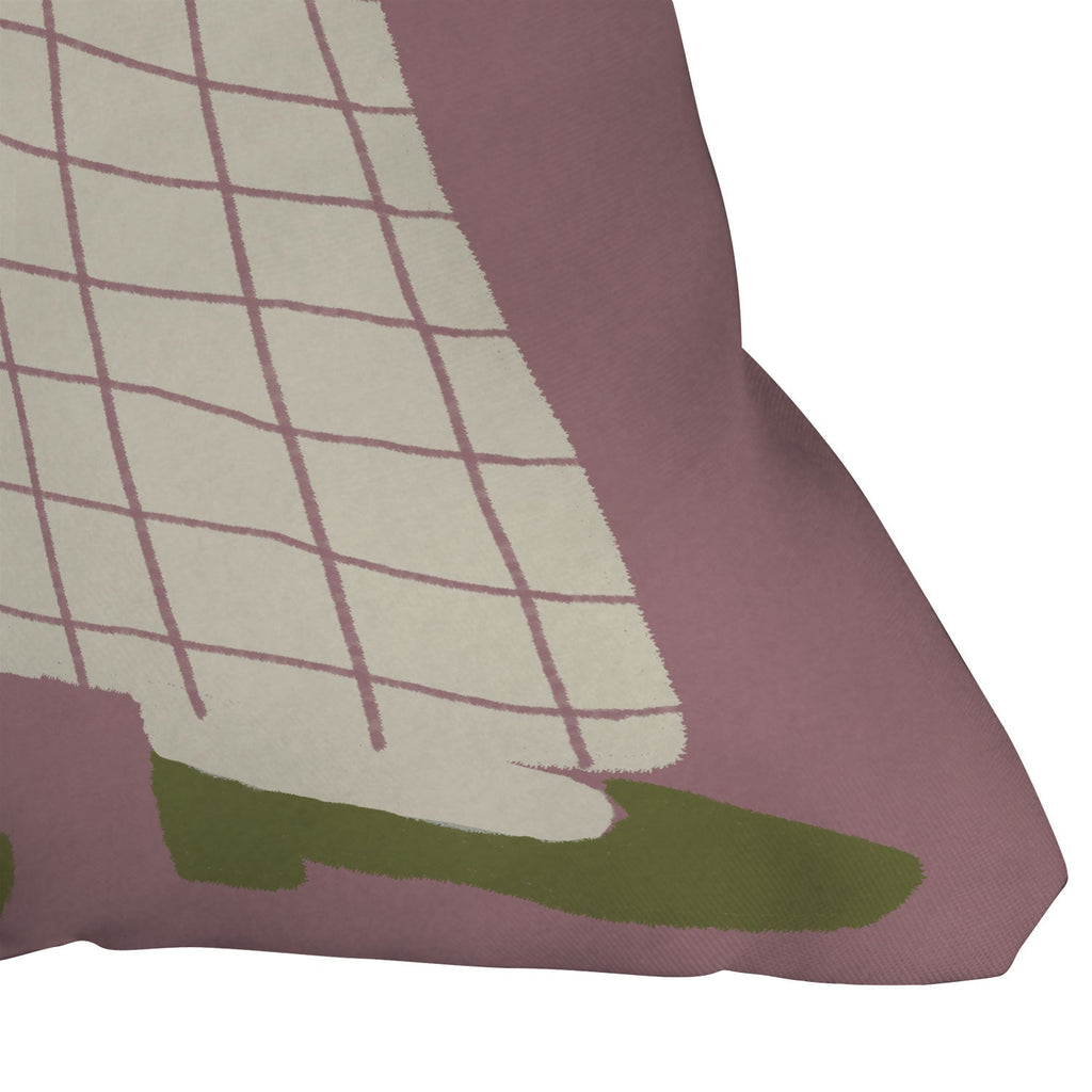 DENY Designs Pinkies Up Whimsy Outdoor Throw Pillow