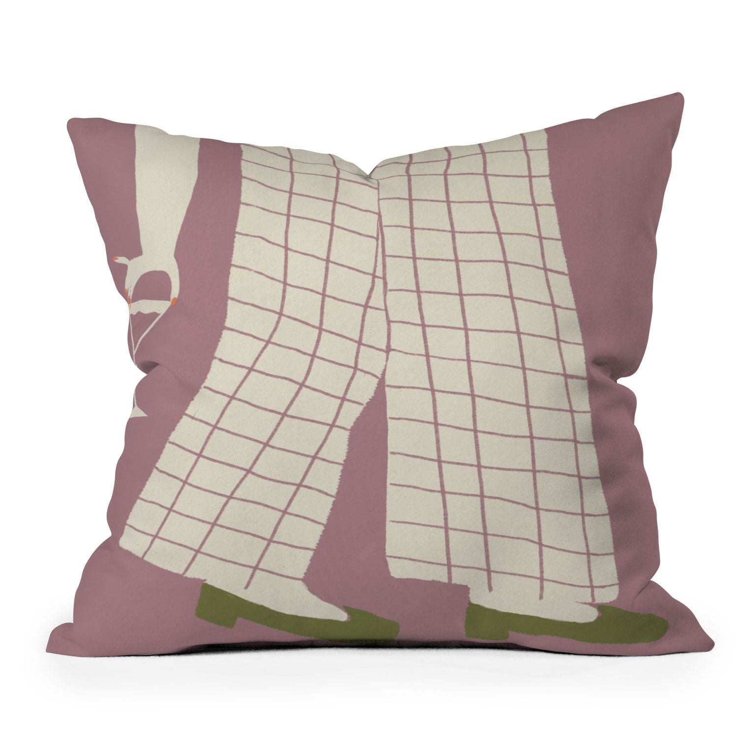 DENY Designs Pinkies Up Whimsy Outdoor Throw Pillow