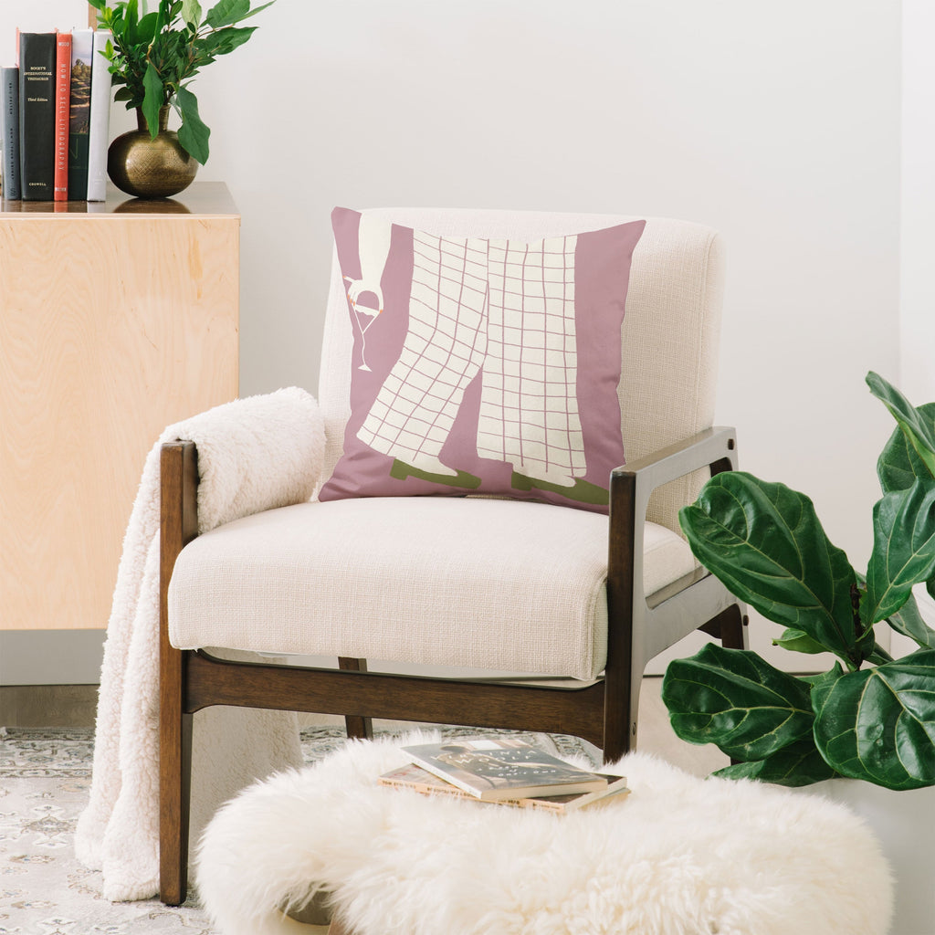 DENY Designs Pinkies Up Whimsy Throw Pillow