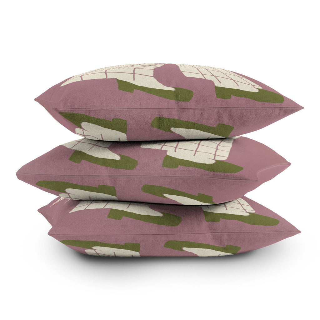 DENY Designs Pinkies Up Whimsy Outdoor Throw Pillow