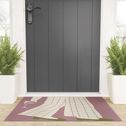 DENY Designs Pinkies Up Whimsy Welcome Mat