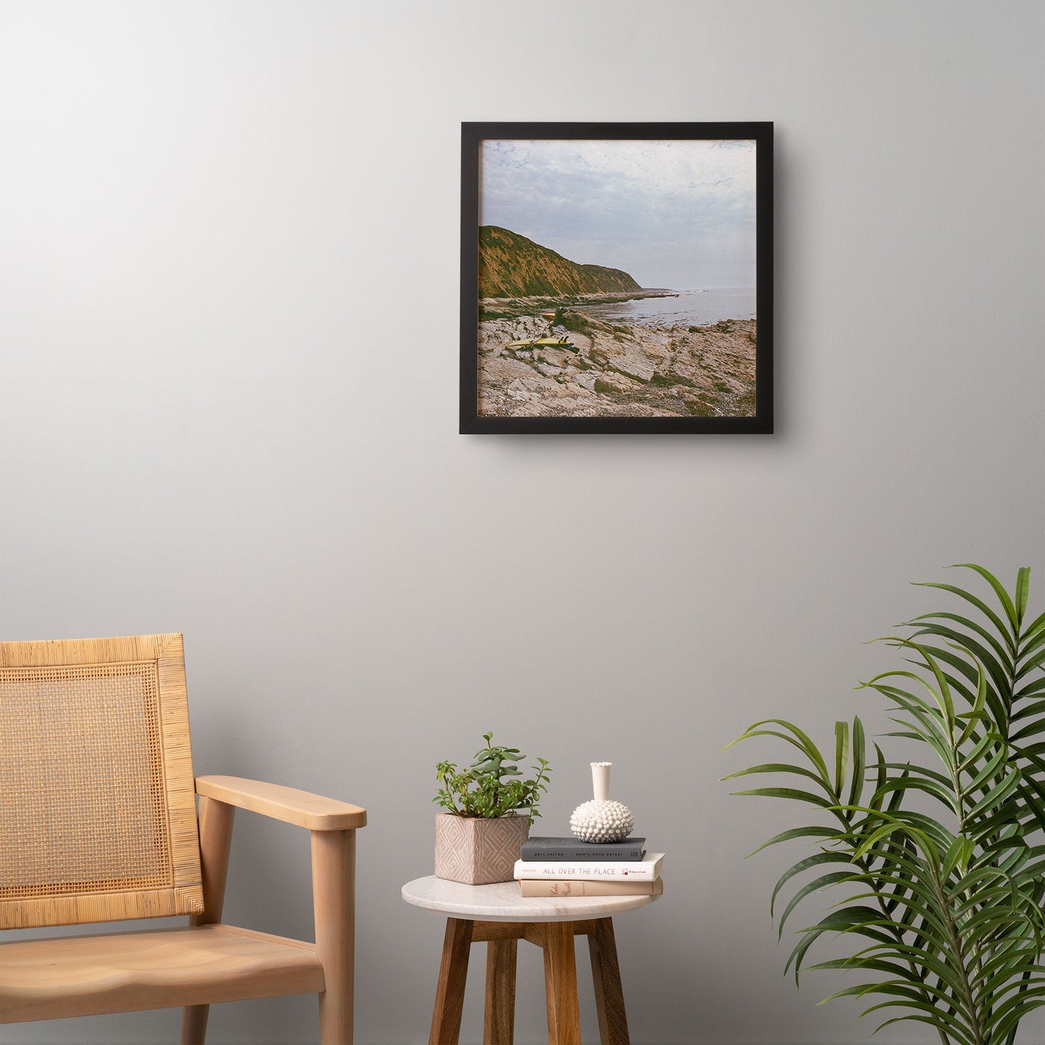 DENY Designs rocky beachside Framed Wall Art