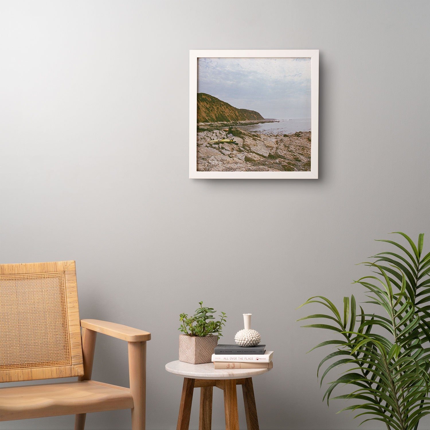 DENY Designs rocky beachside Framed Wall Art