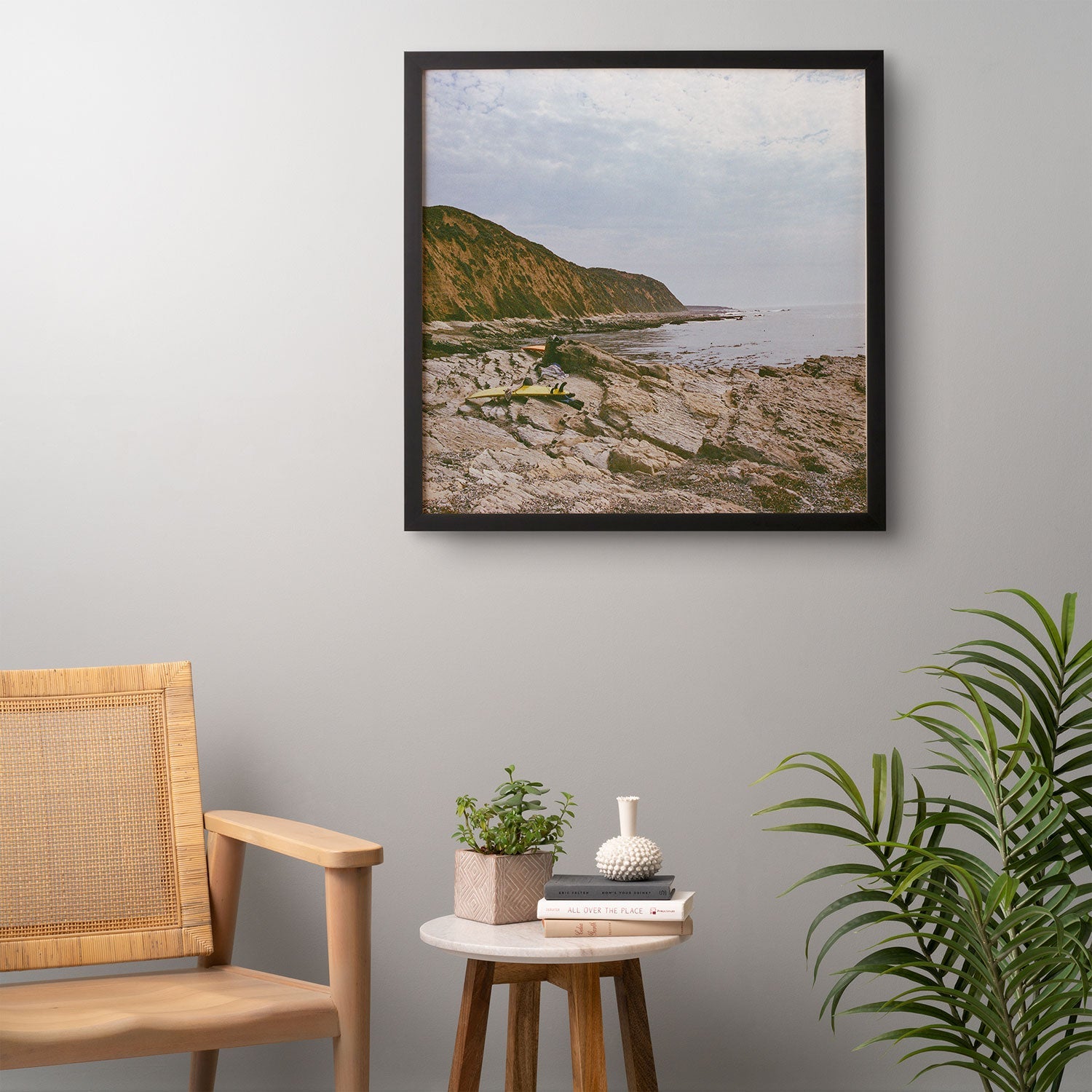 DENY Designs rocky beachside Framed Wall Art