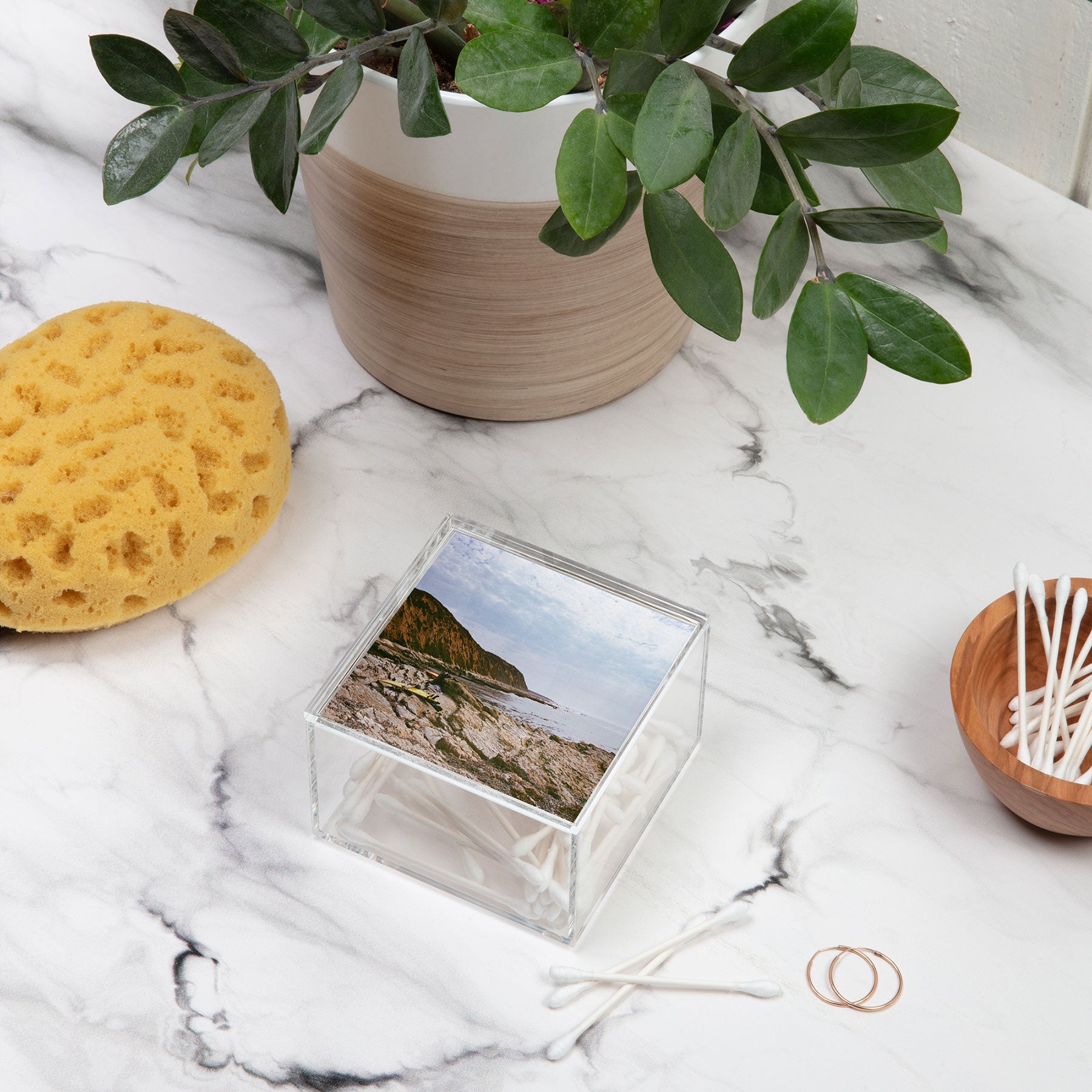 DENY Designs rocky beachside Acrylic Box