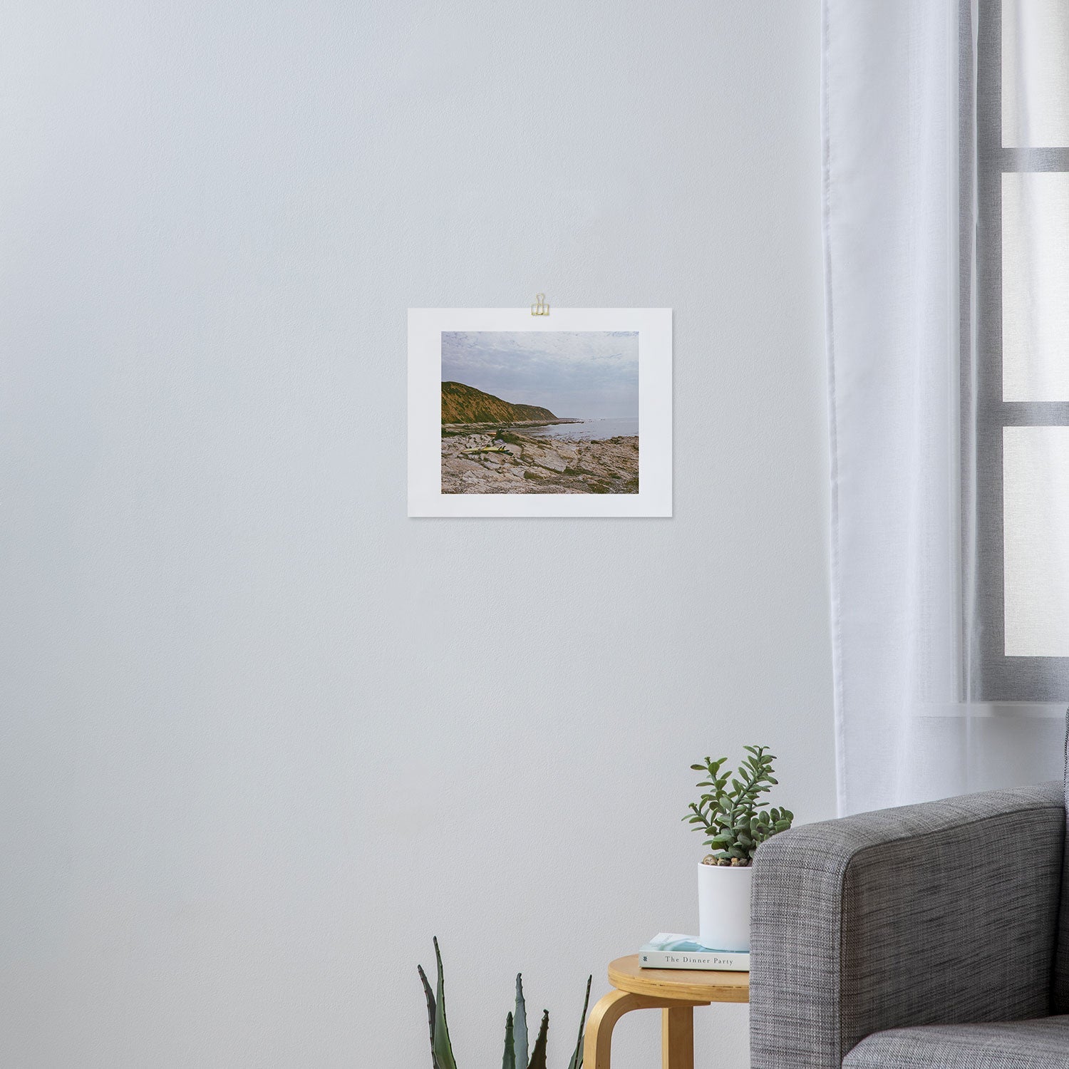DENY Designs rocky beachside Art Print