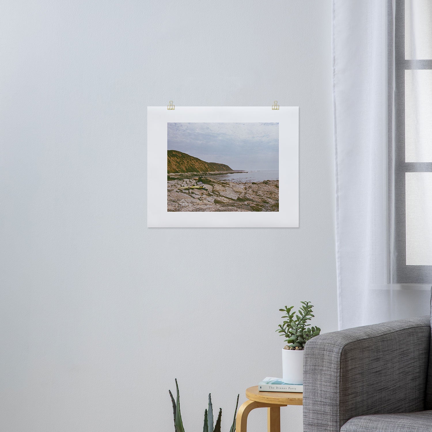 DENY Designs rocky beachside Art Print