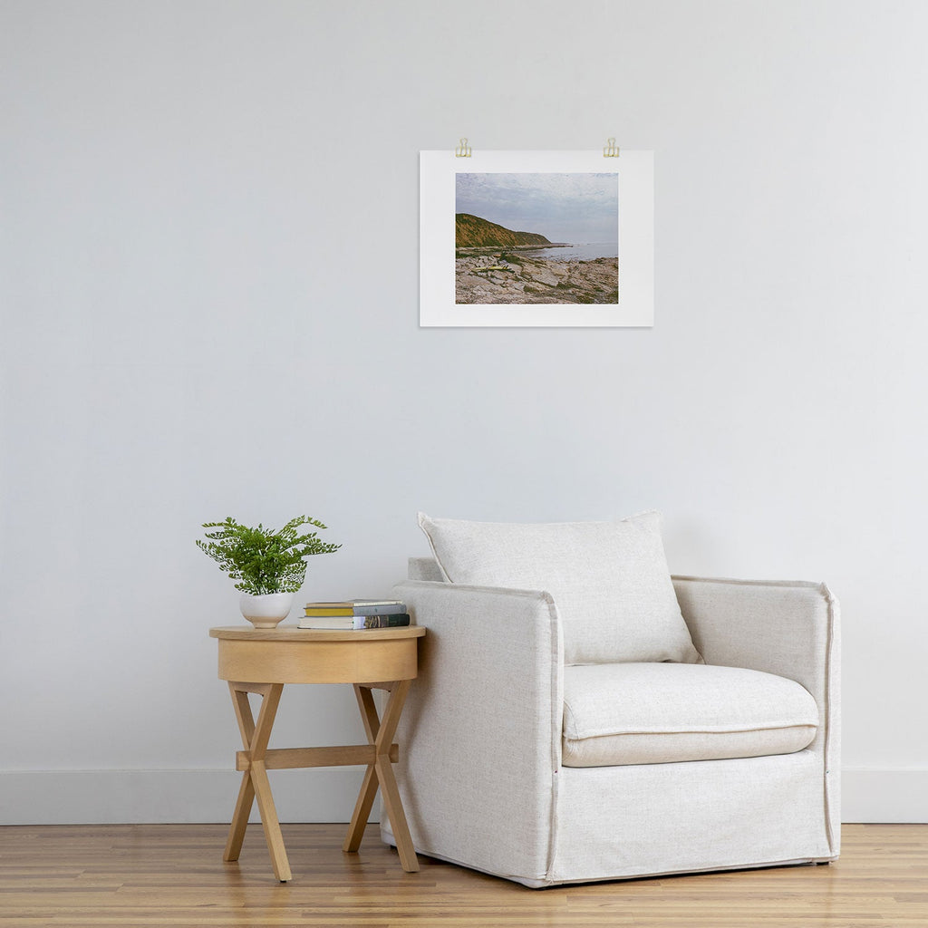 DENY Designs rocky beachside Art Print