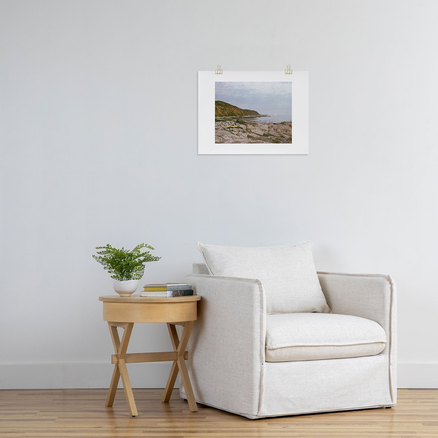 DENY Designs rocky beachside Art Print