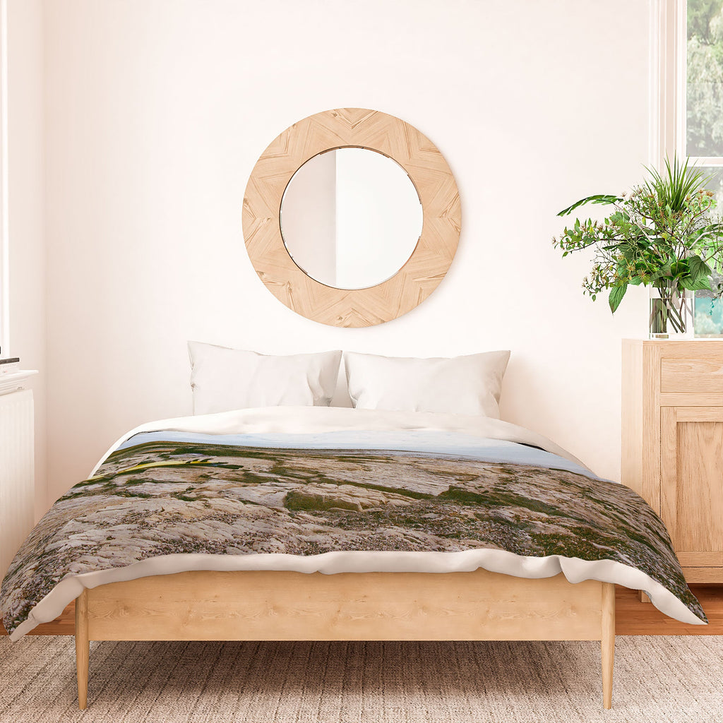 DENY Designs rocky beachside Duvet Cover