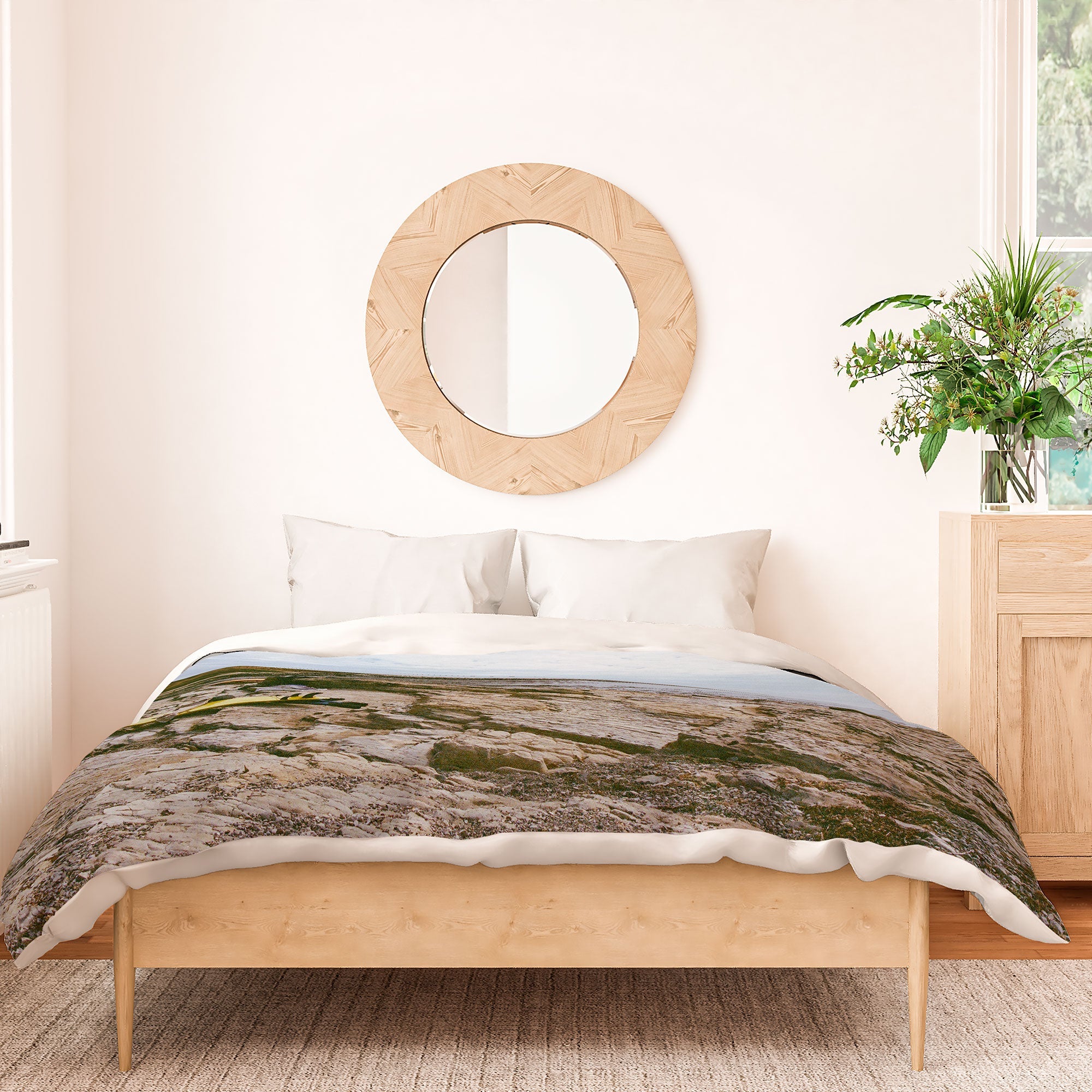 DENY Designs rocky beachside Duvet Cover