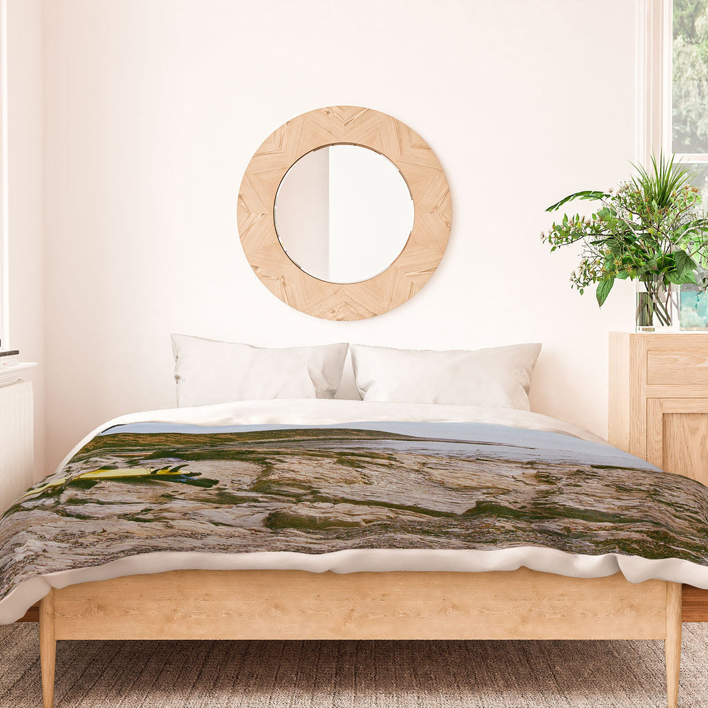 DENY Designs rocky beachside Duvet Cover