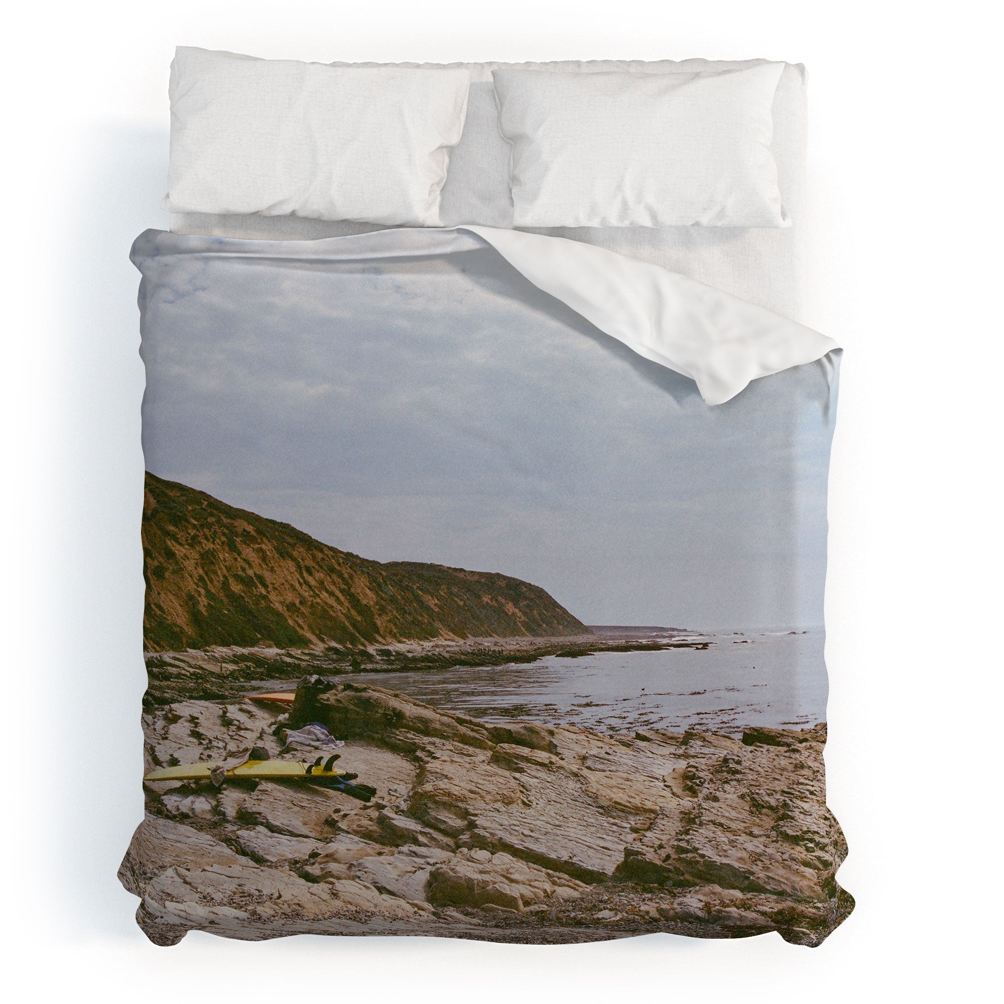 DENY Designs rocky beachside Duvet Cover