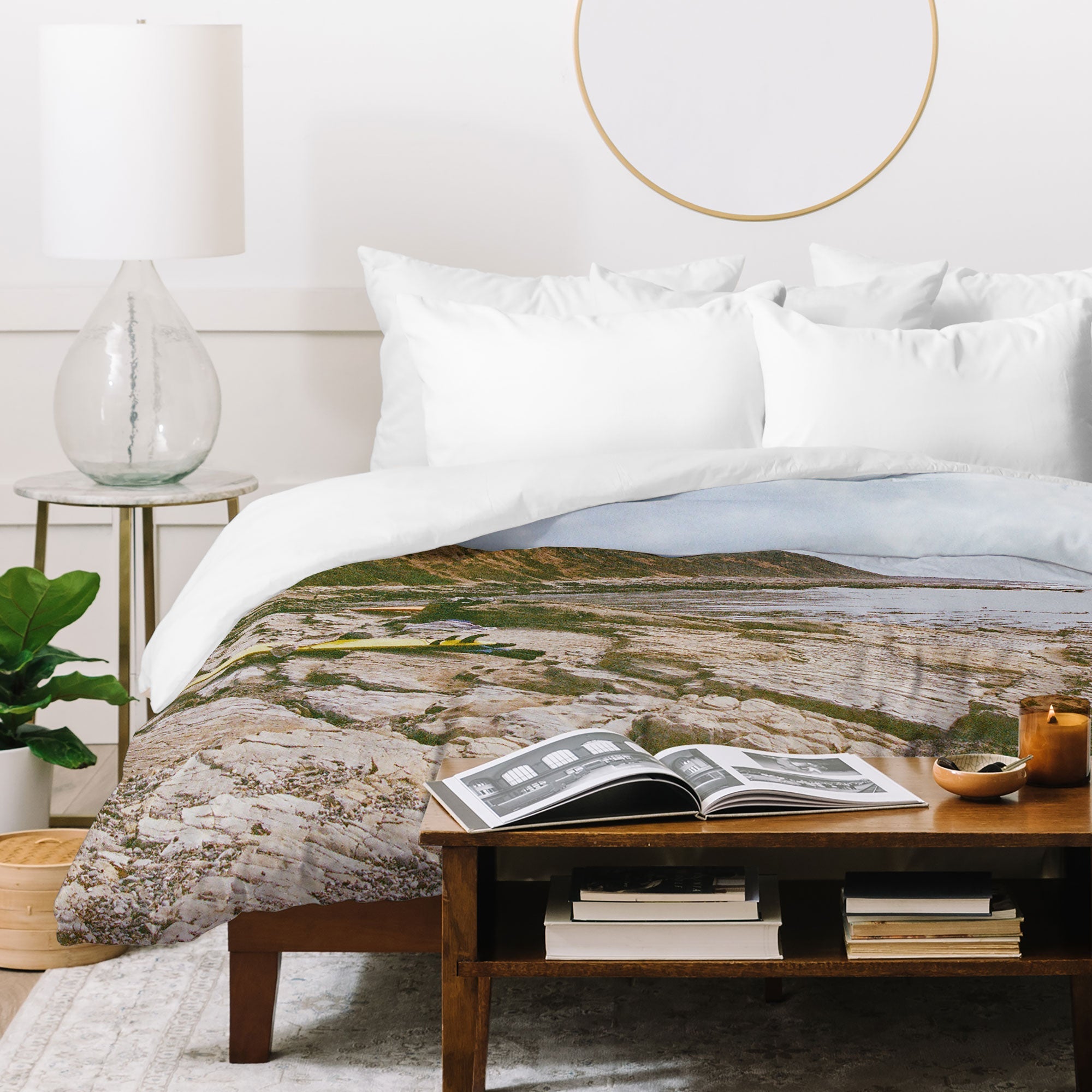 DENY Designs rocky beachside Duvet Cover