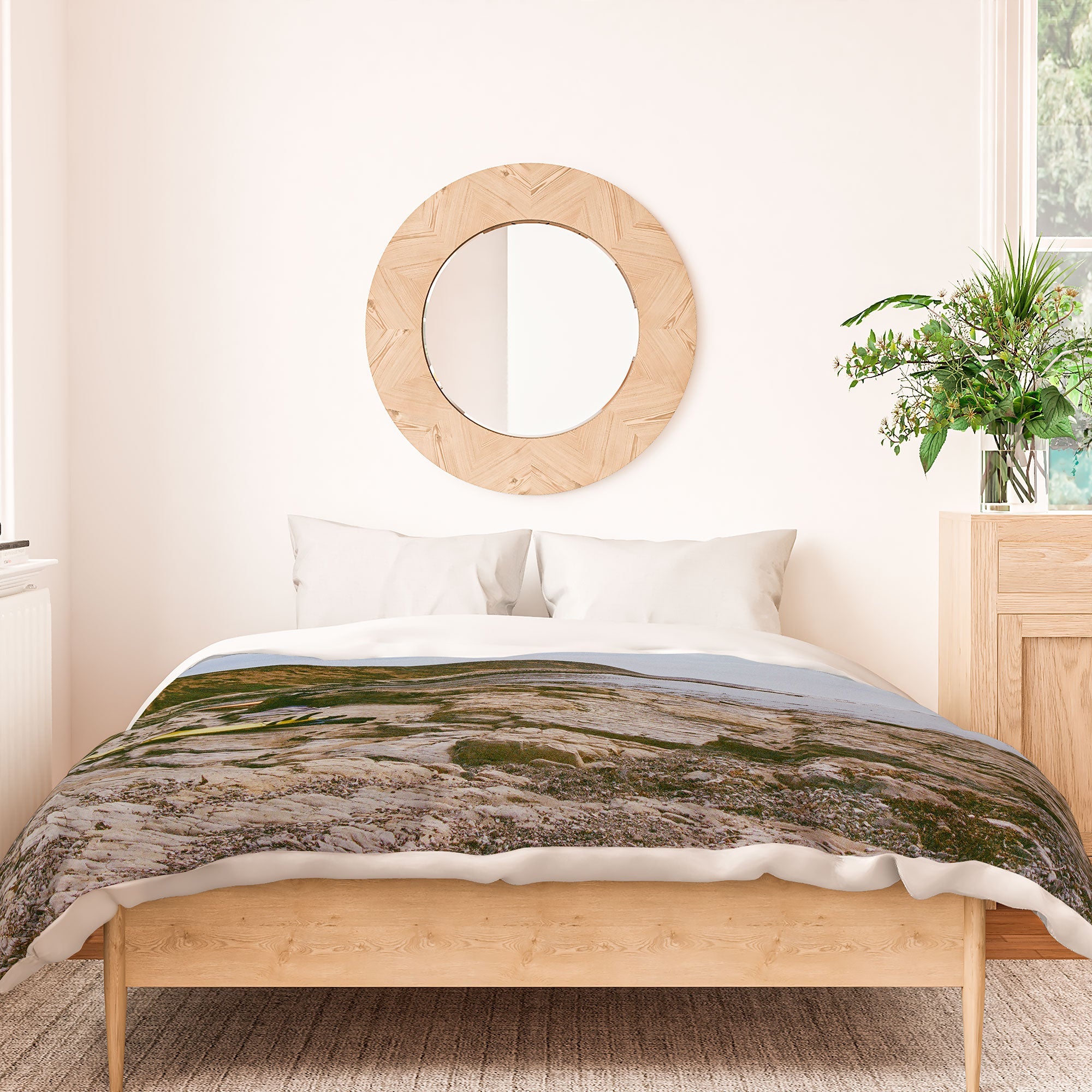 DENY Designs rocky beachside Duvet Cover