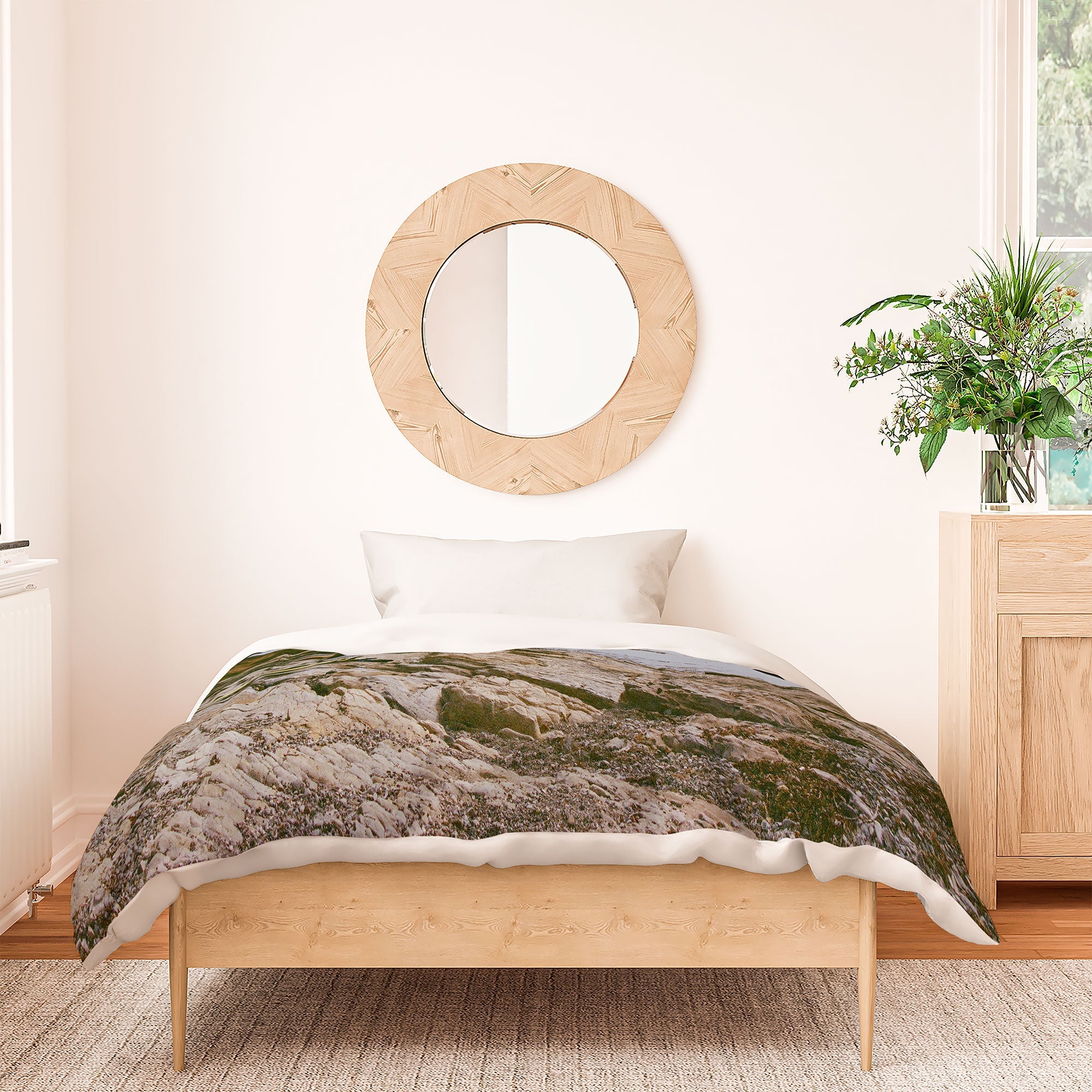 DENY Designs rocky beachside Duvet Cover