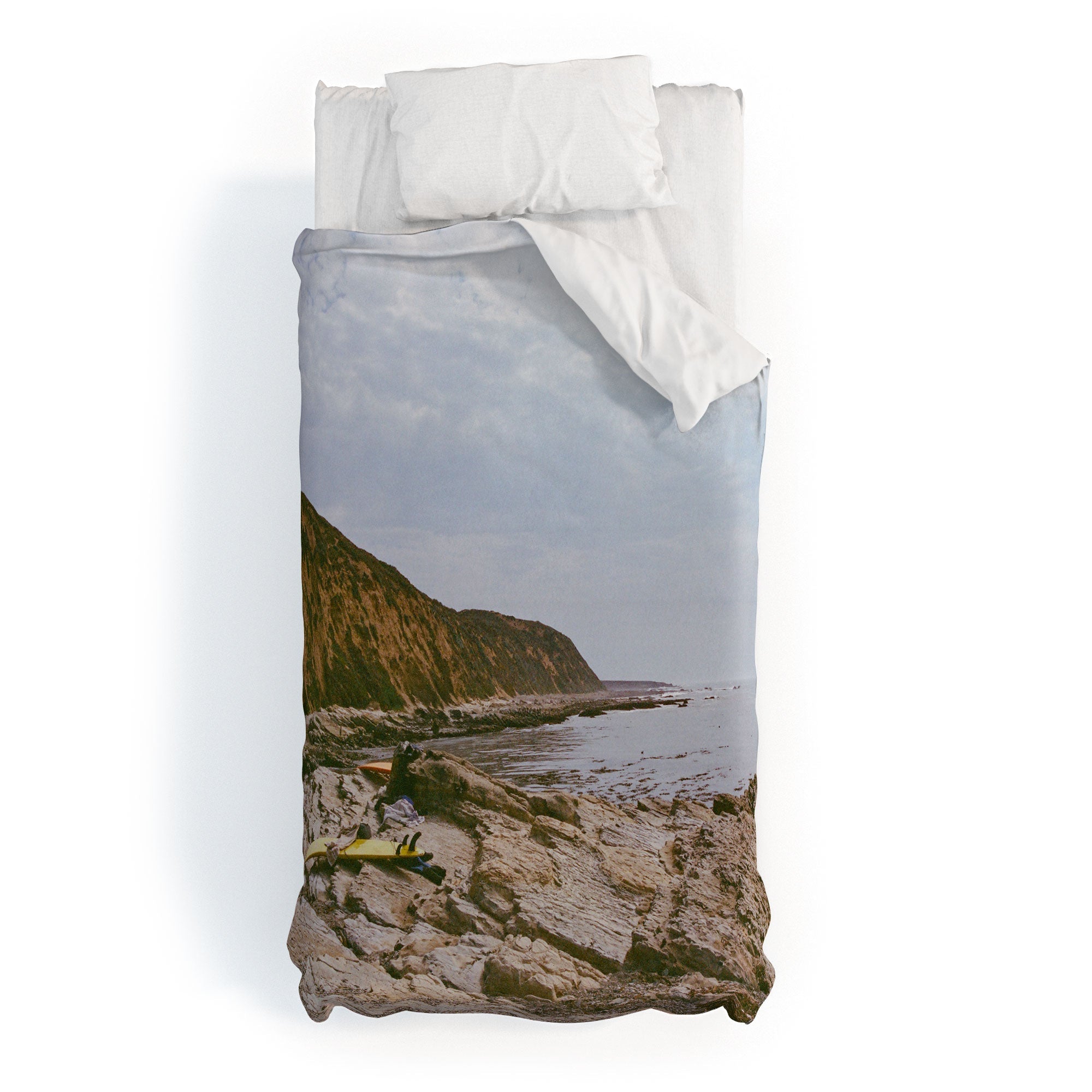 DENY Designs rocky beachside Duvet Cover