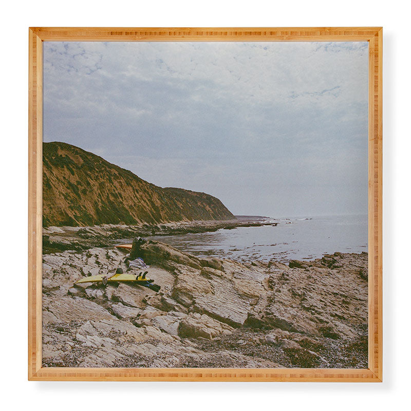 DENY Designs rocky beachside Framed Wall Art