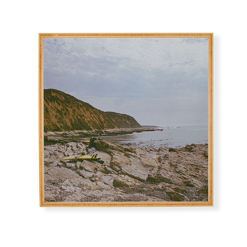 DENY Designs rocky beachside Framed Wall Art