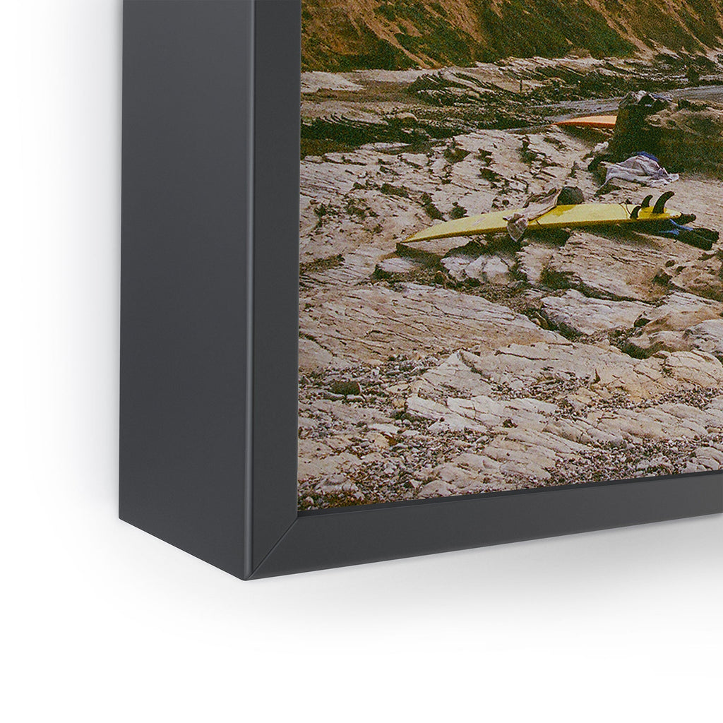 DENY Designs rocky beachside Framed Mini Art Print