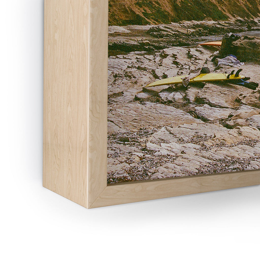 DENY Designs rocky beachside Framed Mini Art Print