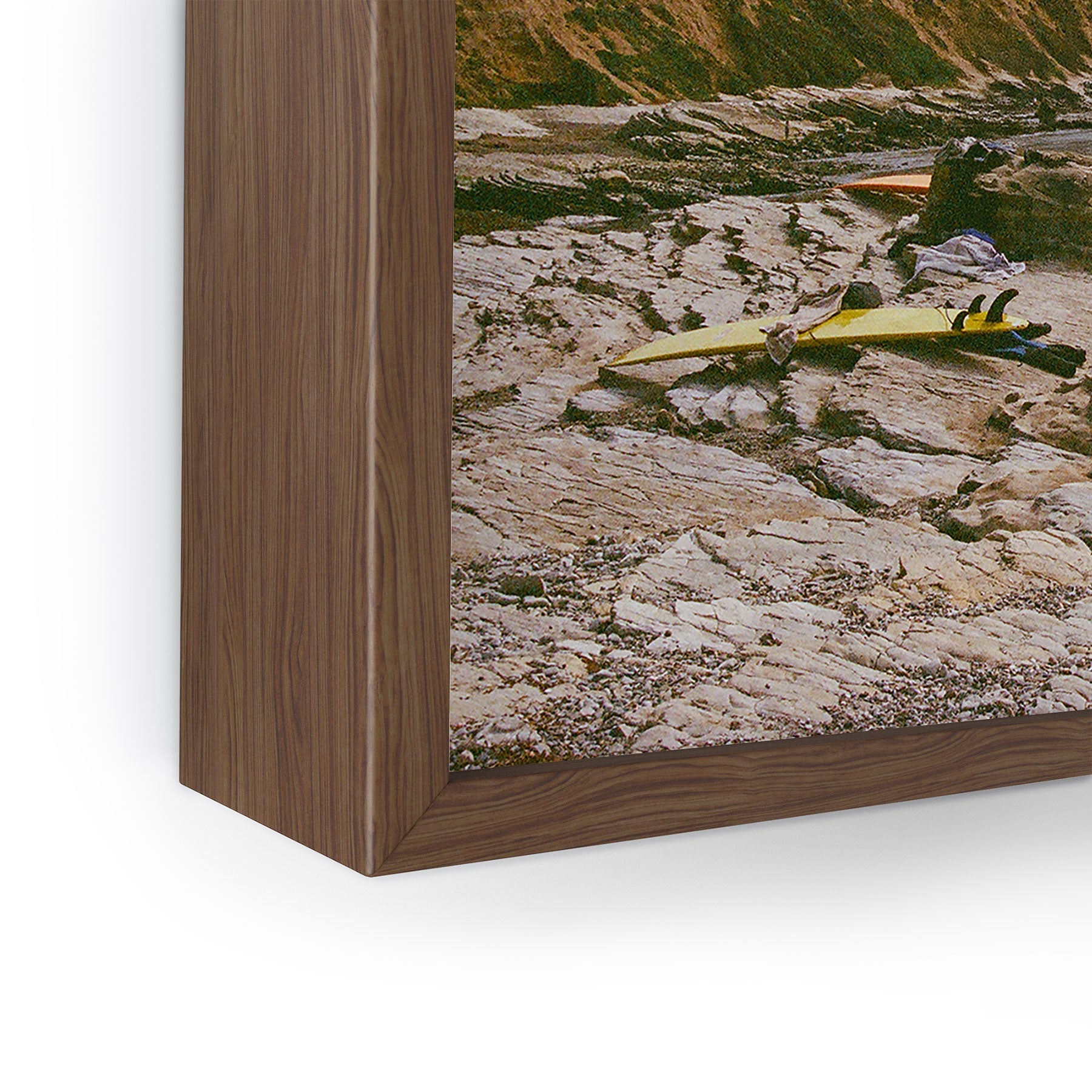 DENY Designs rocky beachside Framed Mini Art Print