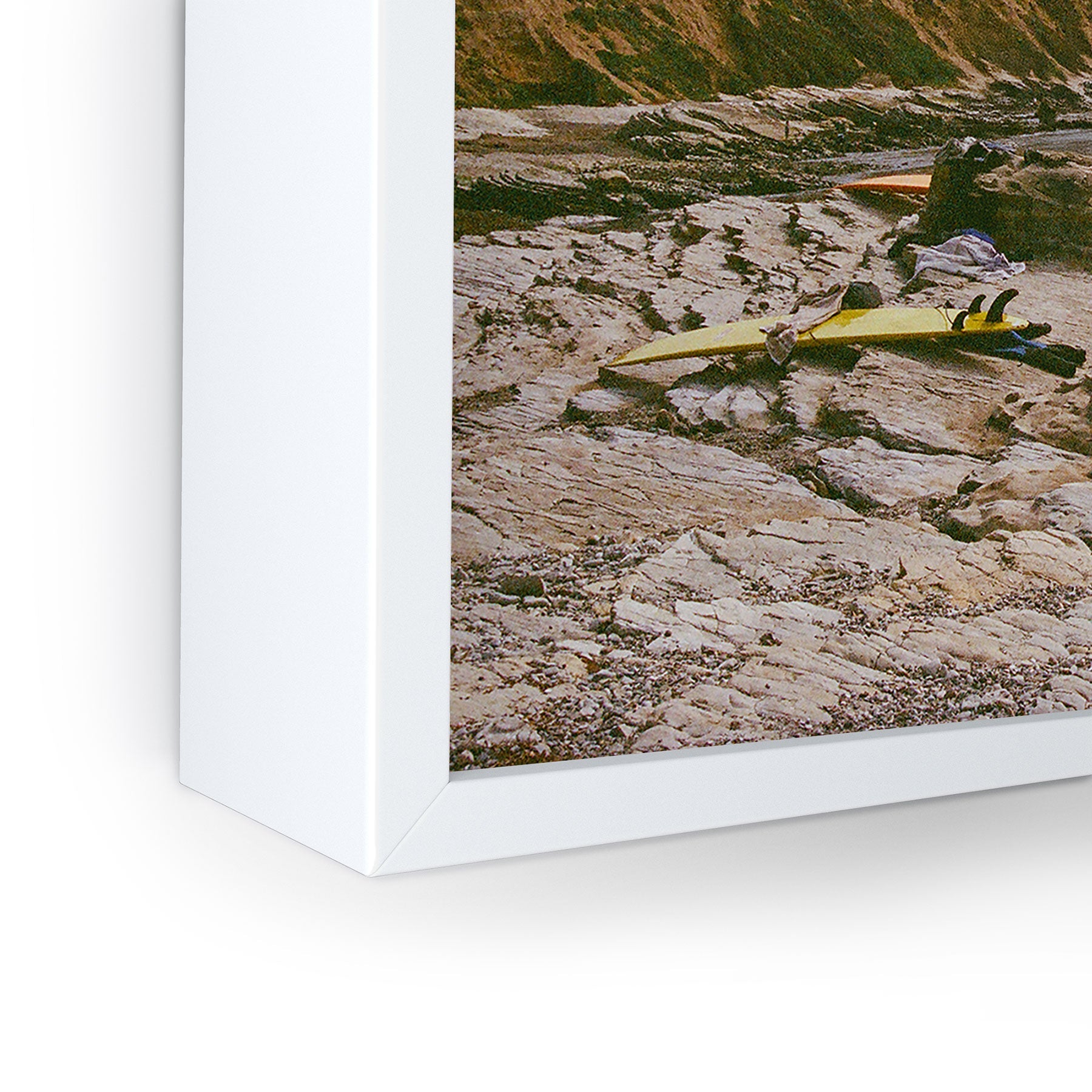 DENY Designs rocky beachside Framed Mini Art Print
