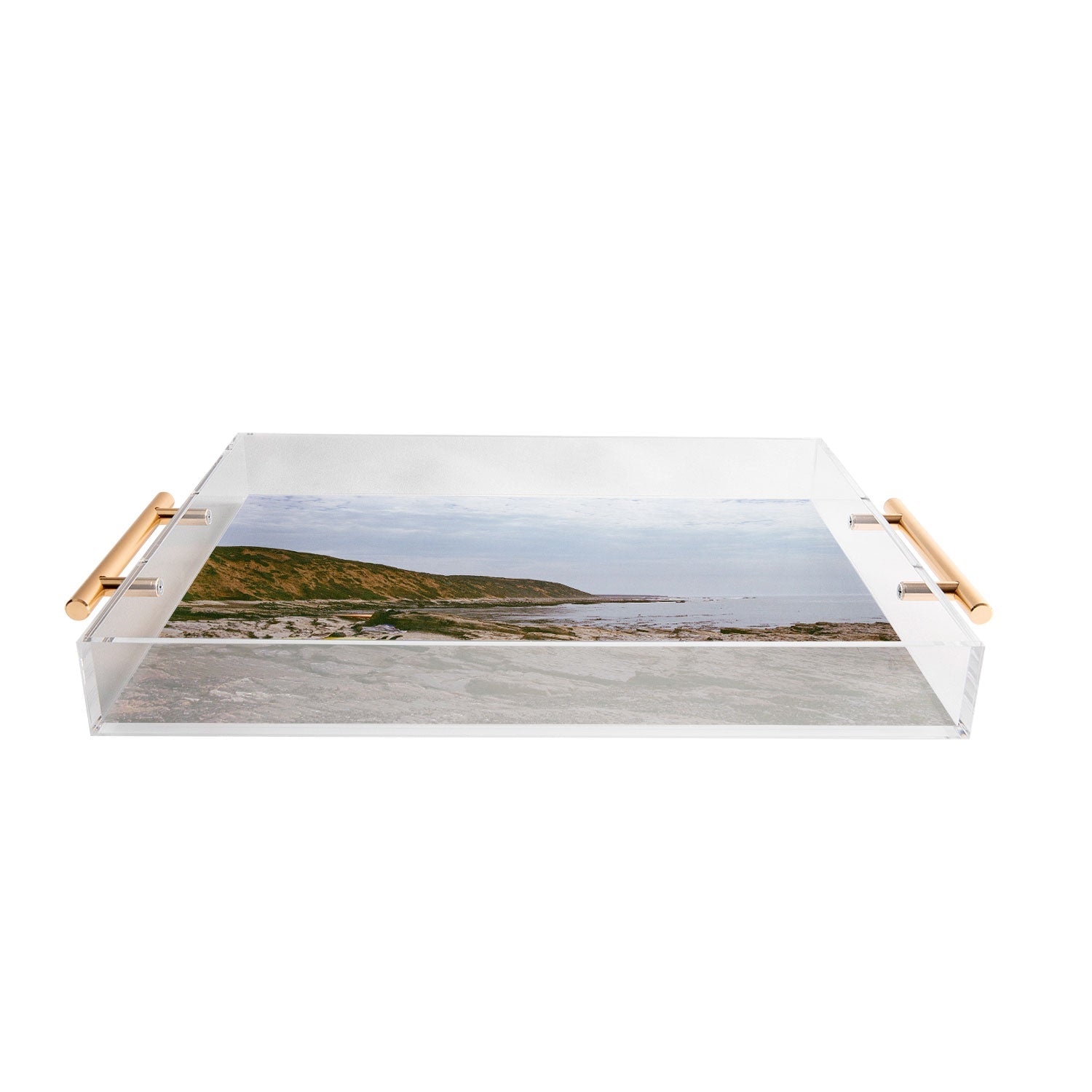 DENY Designs rocky beachside Acrylic Tray
