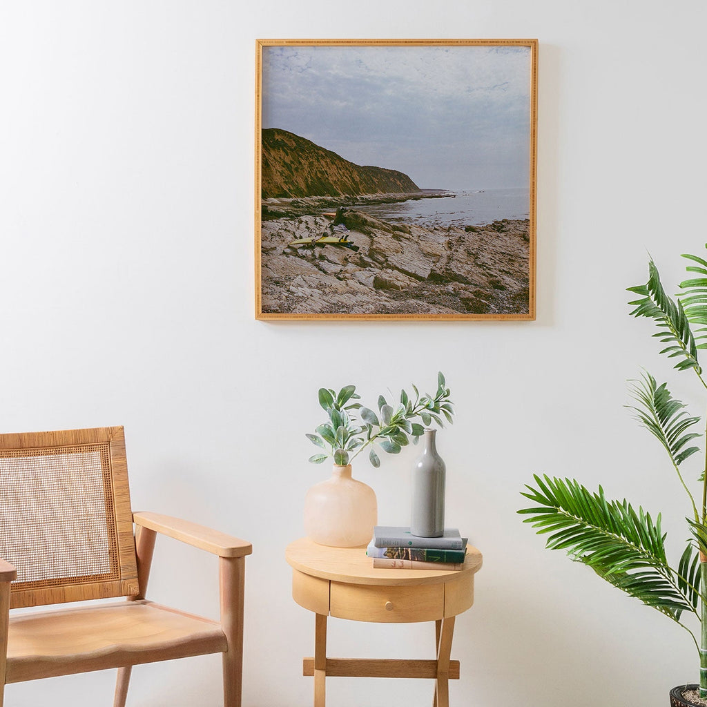 DENY Designs rocky beachside Framed Wall Art