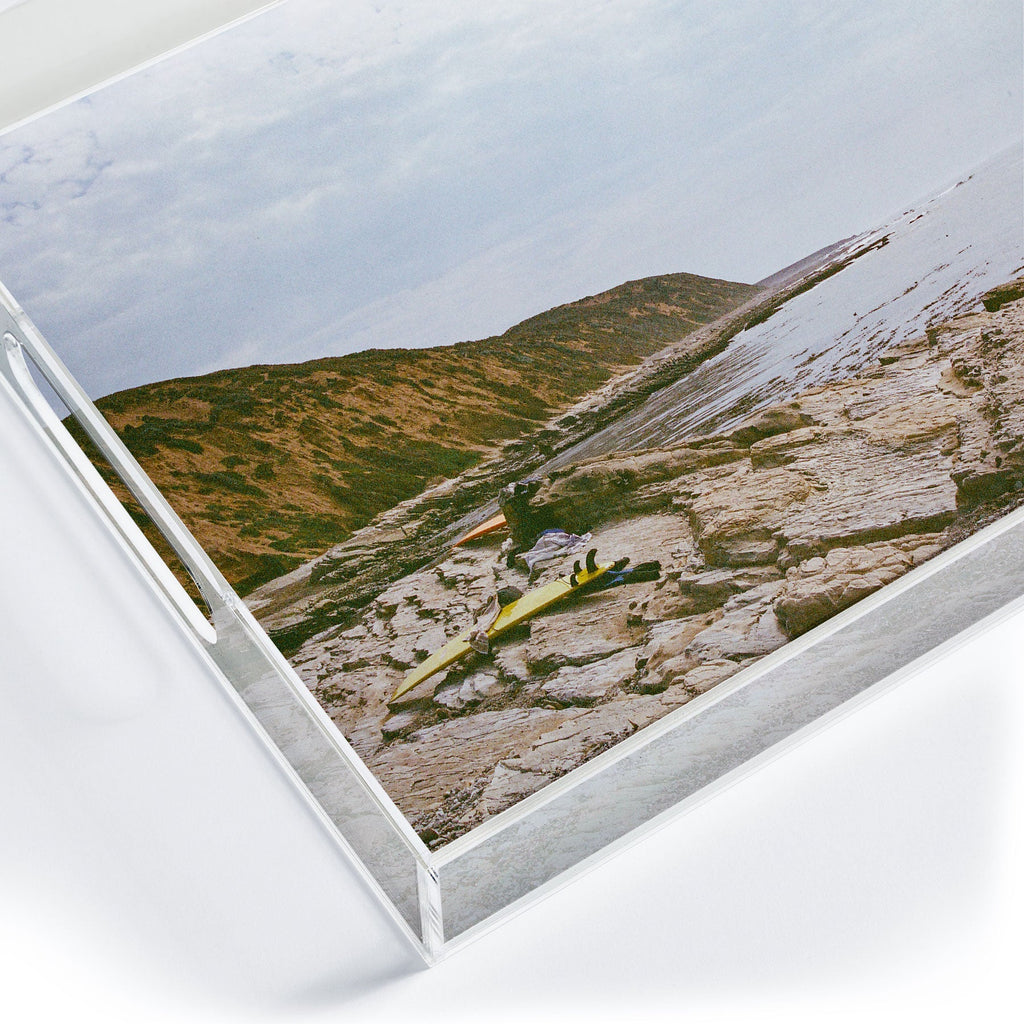 DENY Designs rocky beachside Acrylic Tray