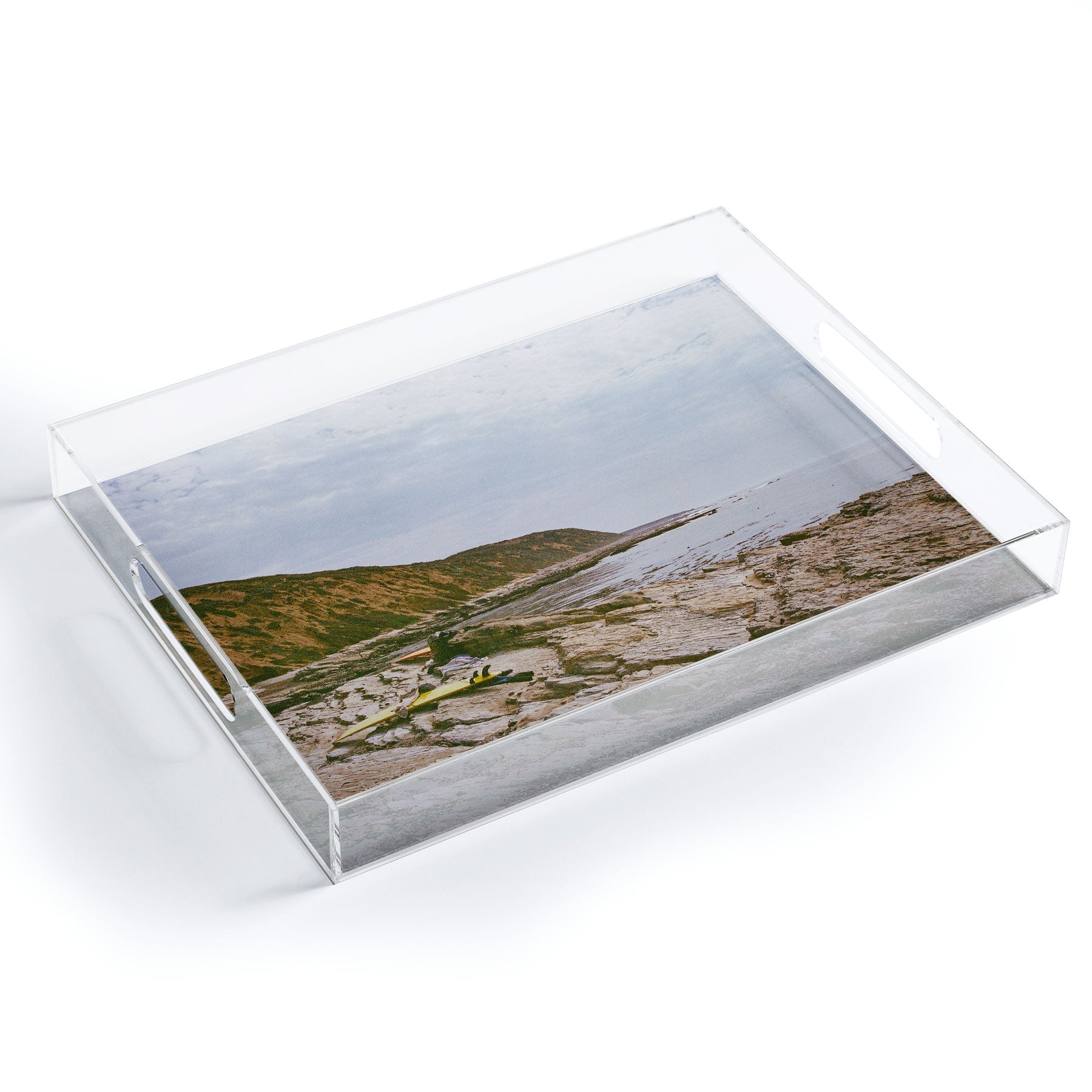 DENY Designs rocky beachside Acrylic Tray