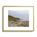 DENY Designs rocky beachside Metal Framed Art Print
