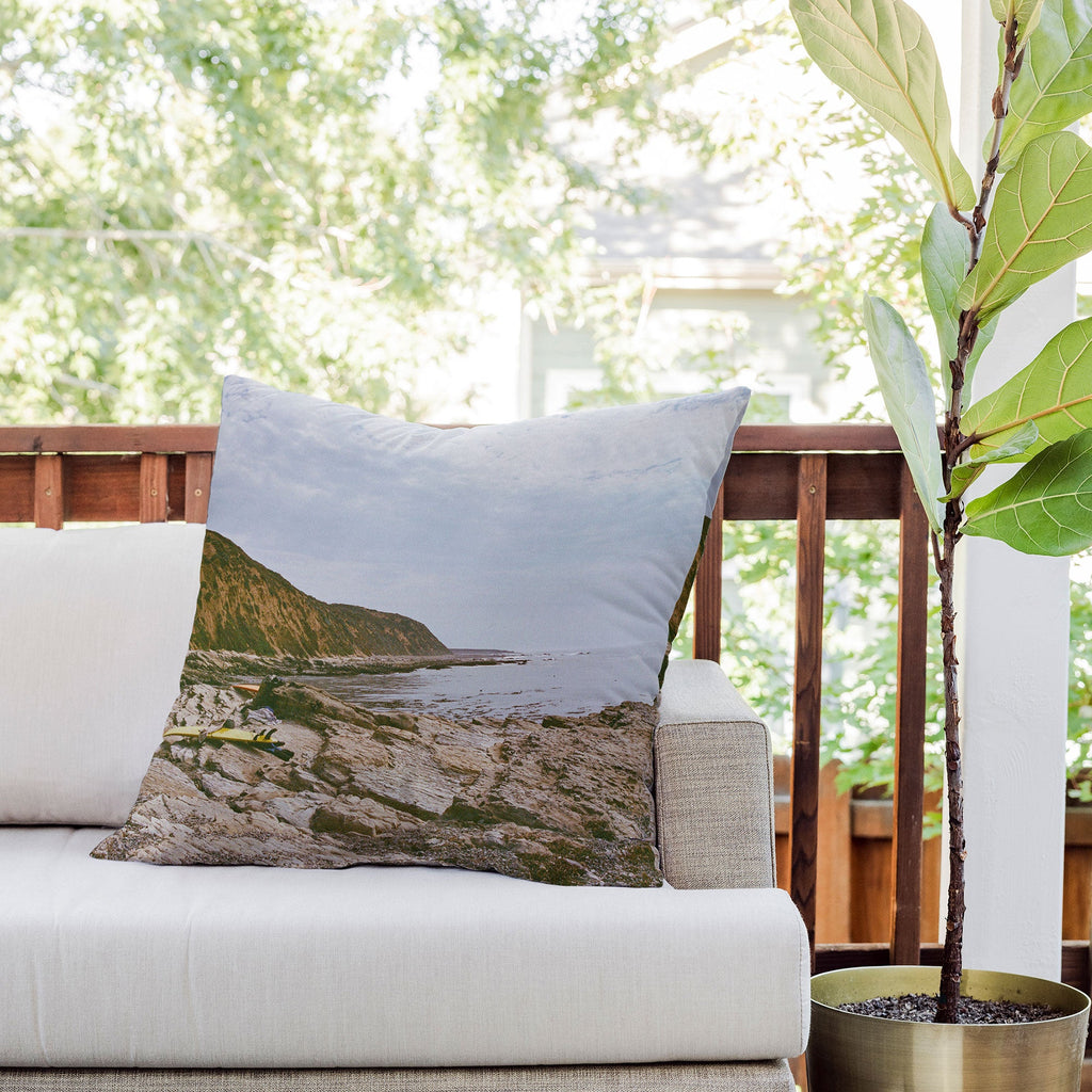 DENY Designs rocky beachside Outdoor Throw Pillow