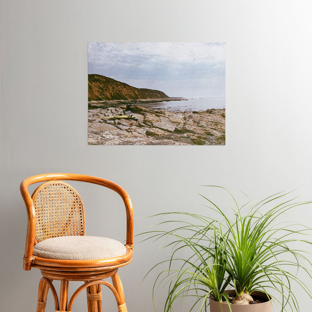 DENY Designs rocky beachside Poster