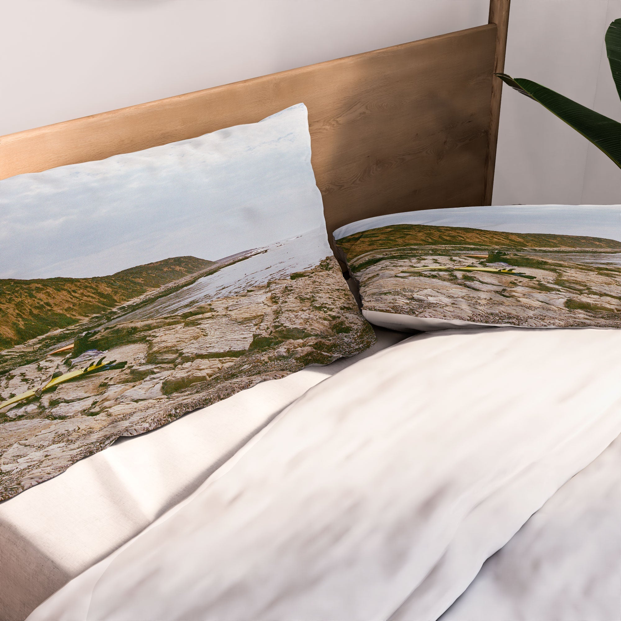 DENY Designs rocky beachside Pillow Shams