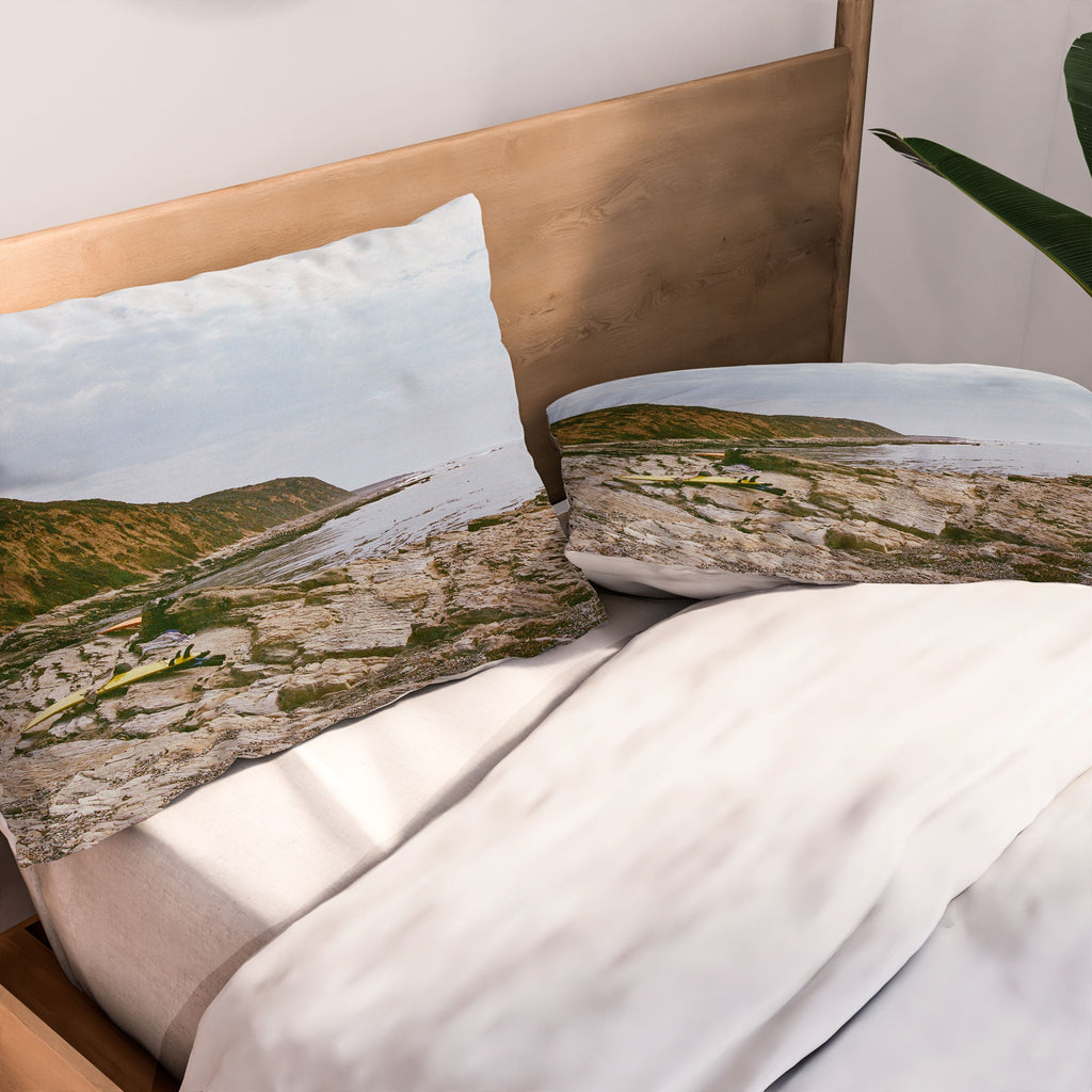DENY Designs rocky beachside Pillow Shams