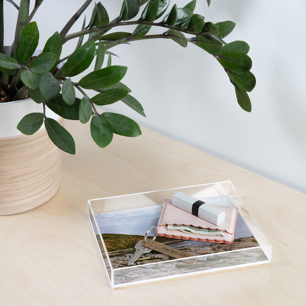 DENY Designs rocky beachside Acrylic Tray