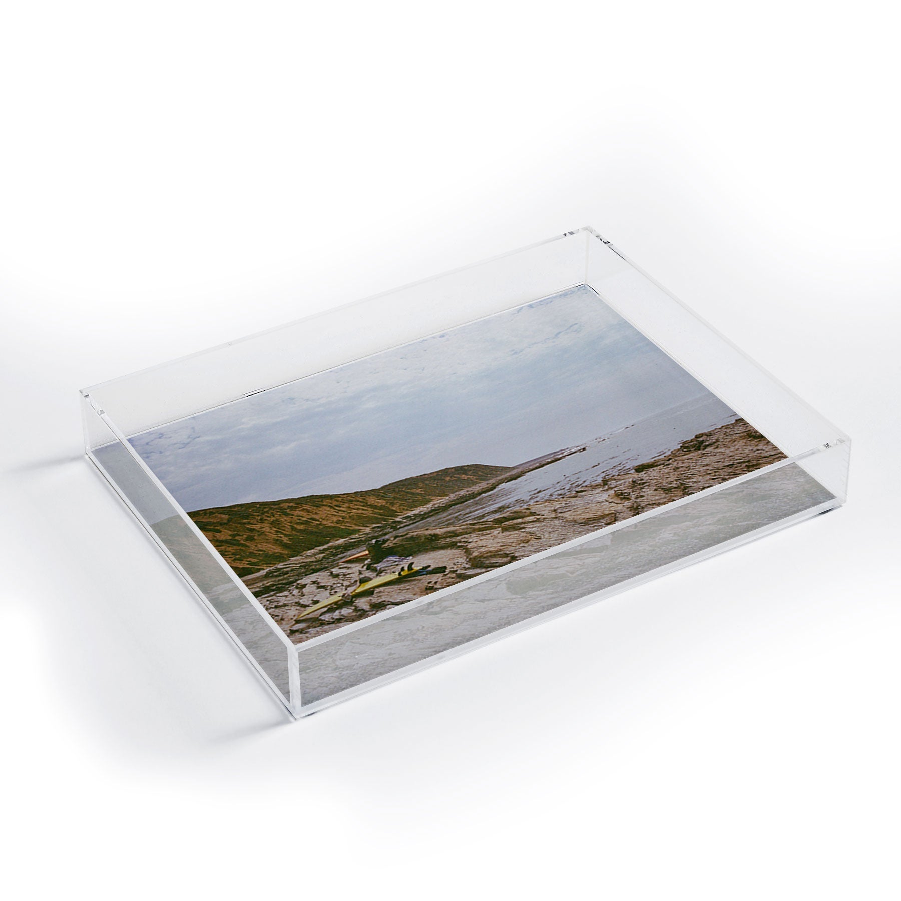 DENY Designs rocky beachside Acrylic Tray