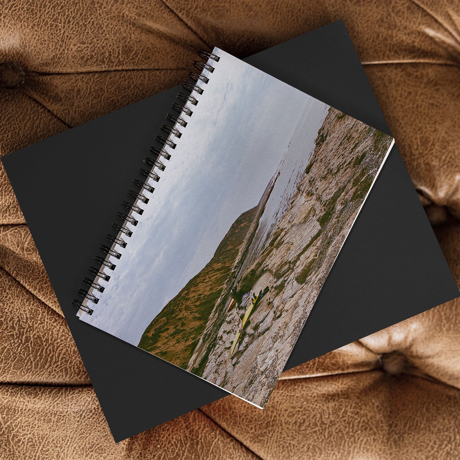 DENY Designs rocky beachside Spiral Notebook